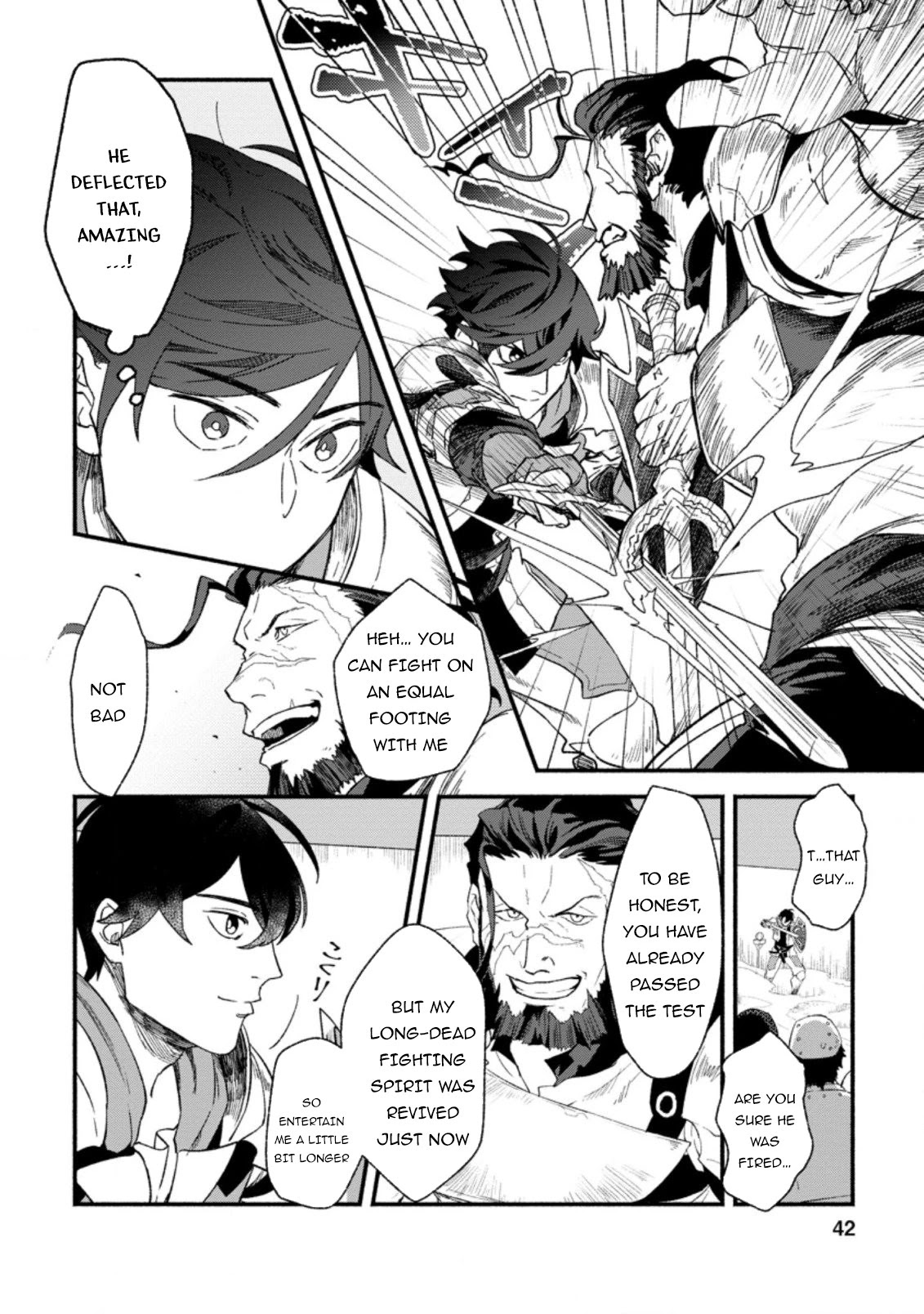 Sono Monban, Saikyou Nitsuki: Tsuihou Sareta Bougyo Ryoku 9999 no Senshi, Outo no Monban Toshite Musou Suru Chapter 2 page 11 - Chapter 2