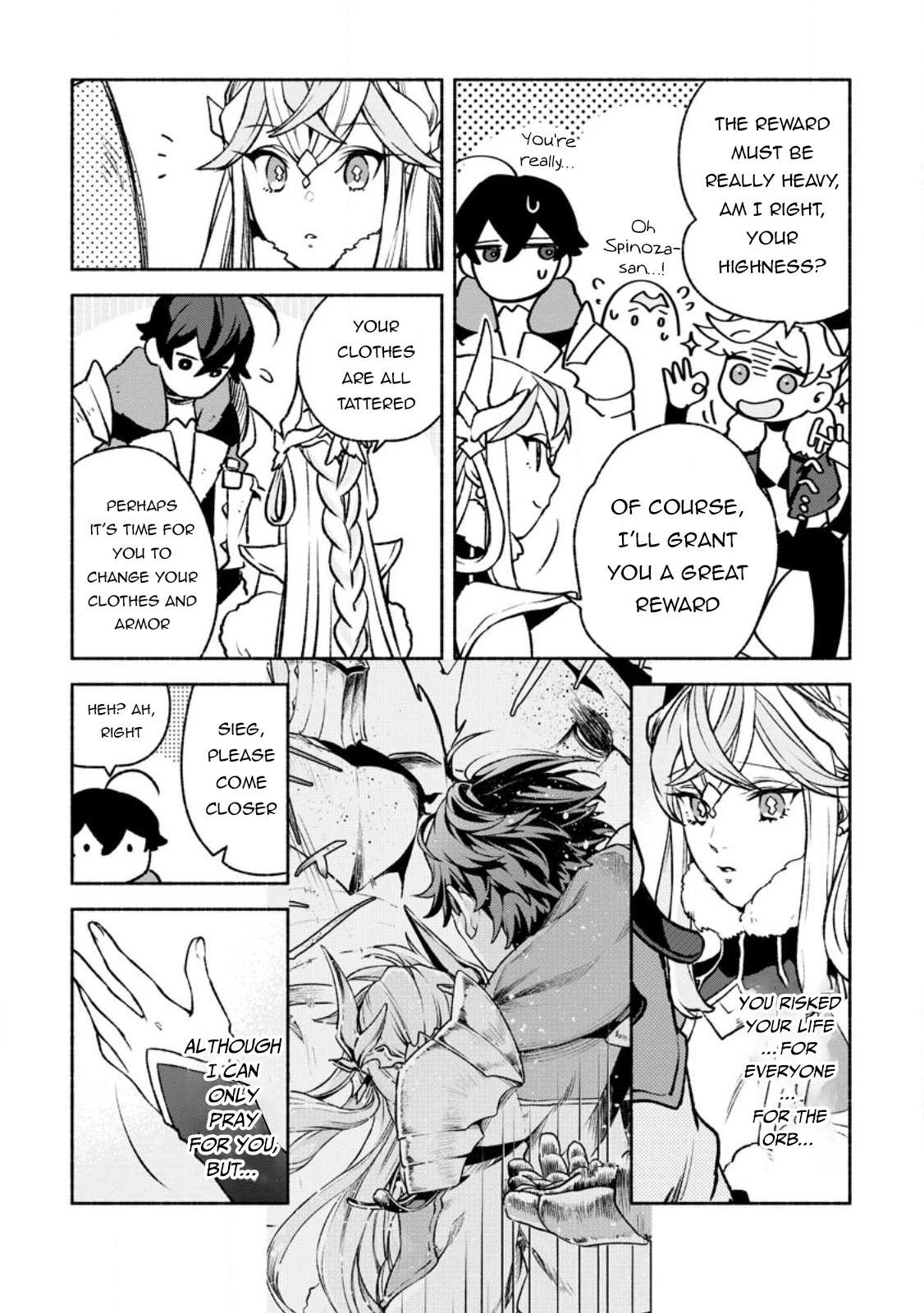 Sono Monban, Saikyou Nitsuki: Tsuihou Sareta Bougyo Ryoku 9999 no Senshi, Outo no Monban Toshite Musou Suru Chapter 21 page 22 - Chapter 21