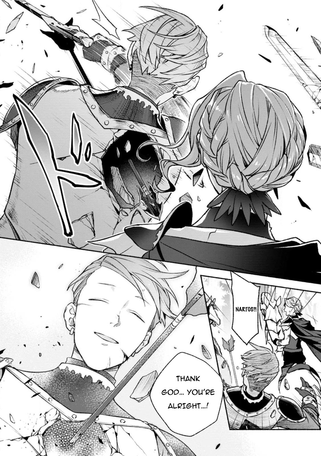 Sono Monban, Saikyou Nitsuki: Tsuihou Sareta Bougyo Ryoku 9999 no Senshi, Outo no Monban Toshite Musou Suru Chapter 24 page 13 - Chapter 24