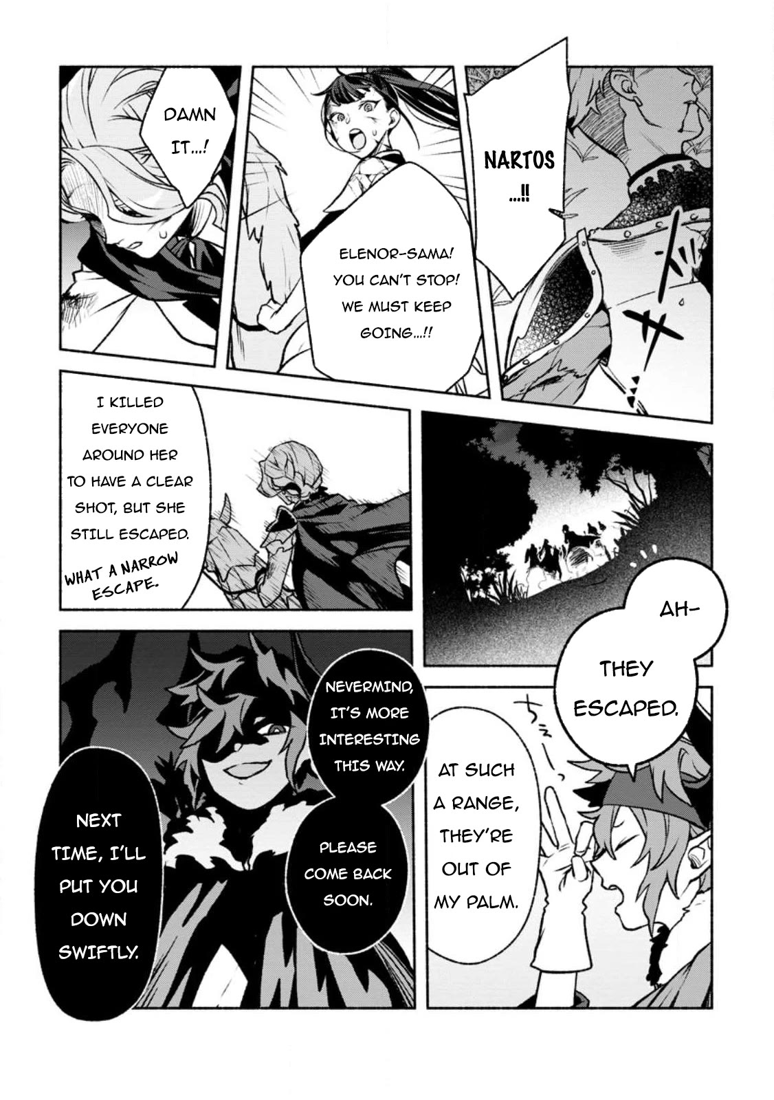 Sono Monban, Saikyou Nitsuki: Tsuihou Sareta Bougyo Ryoku 9999 no Senshi, Outo no Monban Toshite Musou Suru Chapter 24 page 14 - Chapter 24