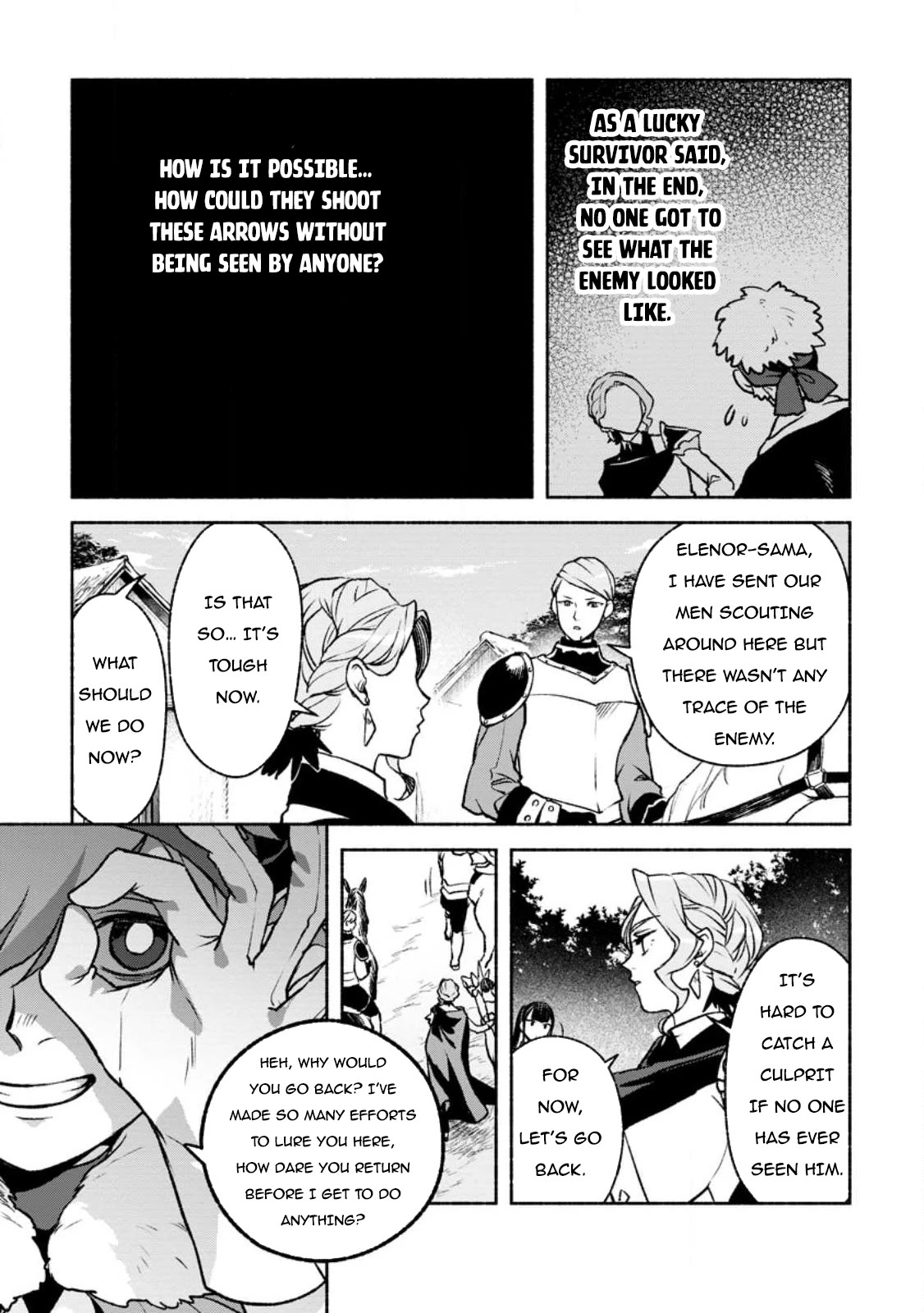 Sono Monban, Saikyou Nitsuki: Tsuihou Sareta Bougyo Ryoku 9999 no Senshi, Outo no Monban Toshite Musou Suru Chapter 24 page 4 - Chapter 24