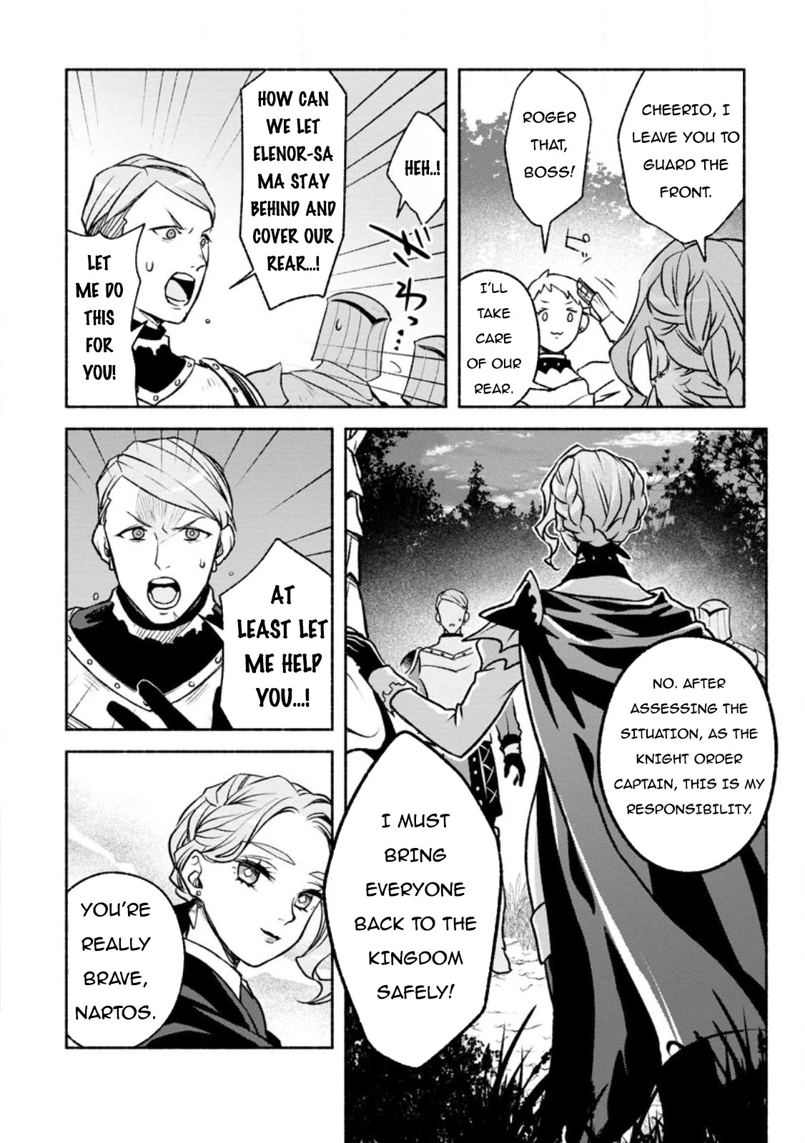 Sono Monban, Saikyou Nitsuki: Tsuihou Sareta Bougyo Ryoku 9999 no Senshi, Outo no Monban Toshite Musou Suru Chapter 24 page 9 - Chapter 24