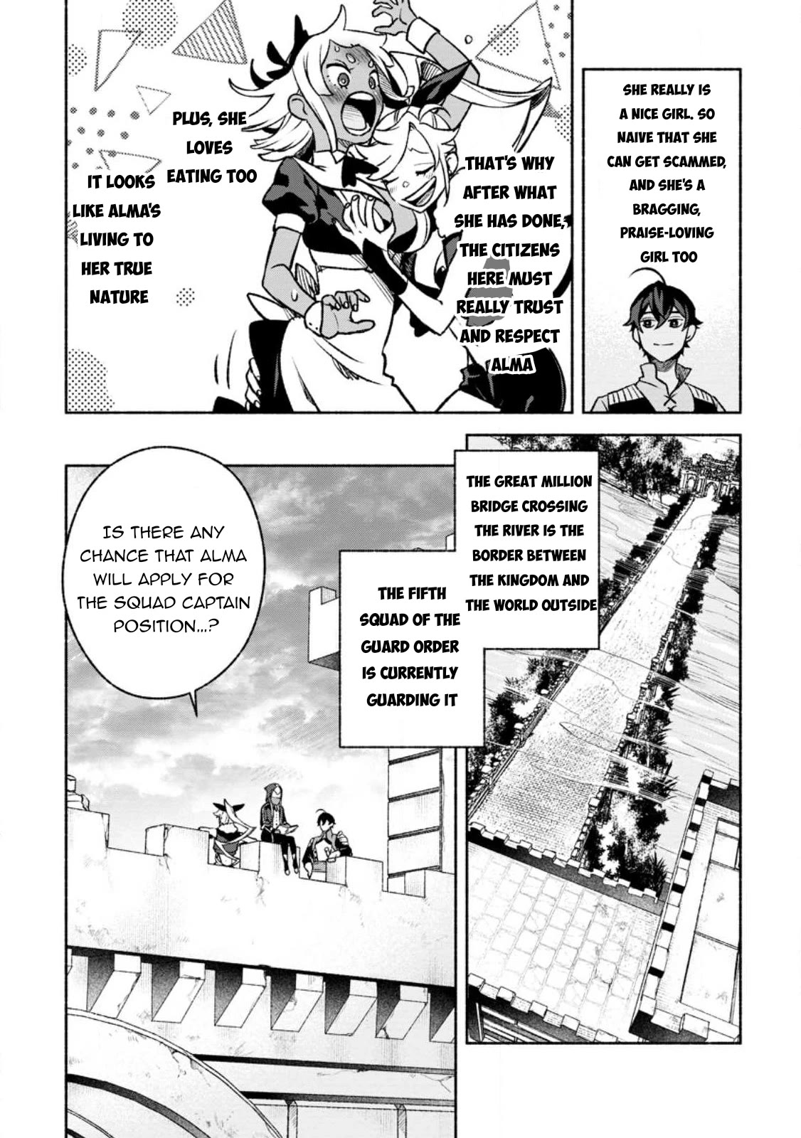 Sono Monban, Saikyou Nitsuki: Tsuihou Sareta Bougyo Ryoku 9999 no Senshi, Outo no Monban Toshite Musou Suru Chapter 25 page 25 - Chapter 25