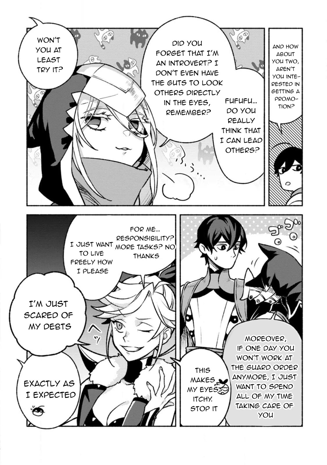 Sono Monban, Saikyou Nitsuki: Tsuihou Sareta Bougyo Ryoku 9999 no Senshi, Outo no Monban Toshite Musou Suru Chapter 25 page 27 - Chapter 25