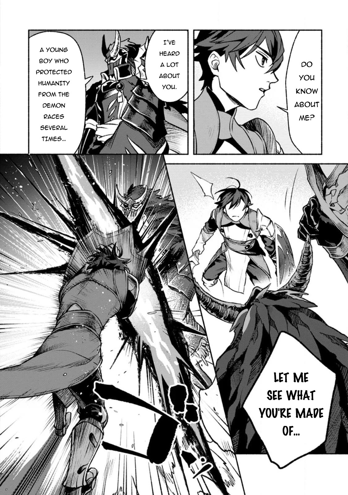 Sono Monban, Saikyou Nitsuki: Tsuihou Sareta Bougyo Ryoku 9999 no Senshi, Outo no Monban Toshite Musou Suru Chapter 26 page 11 - Chapter 26