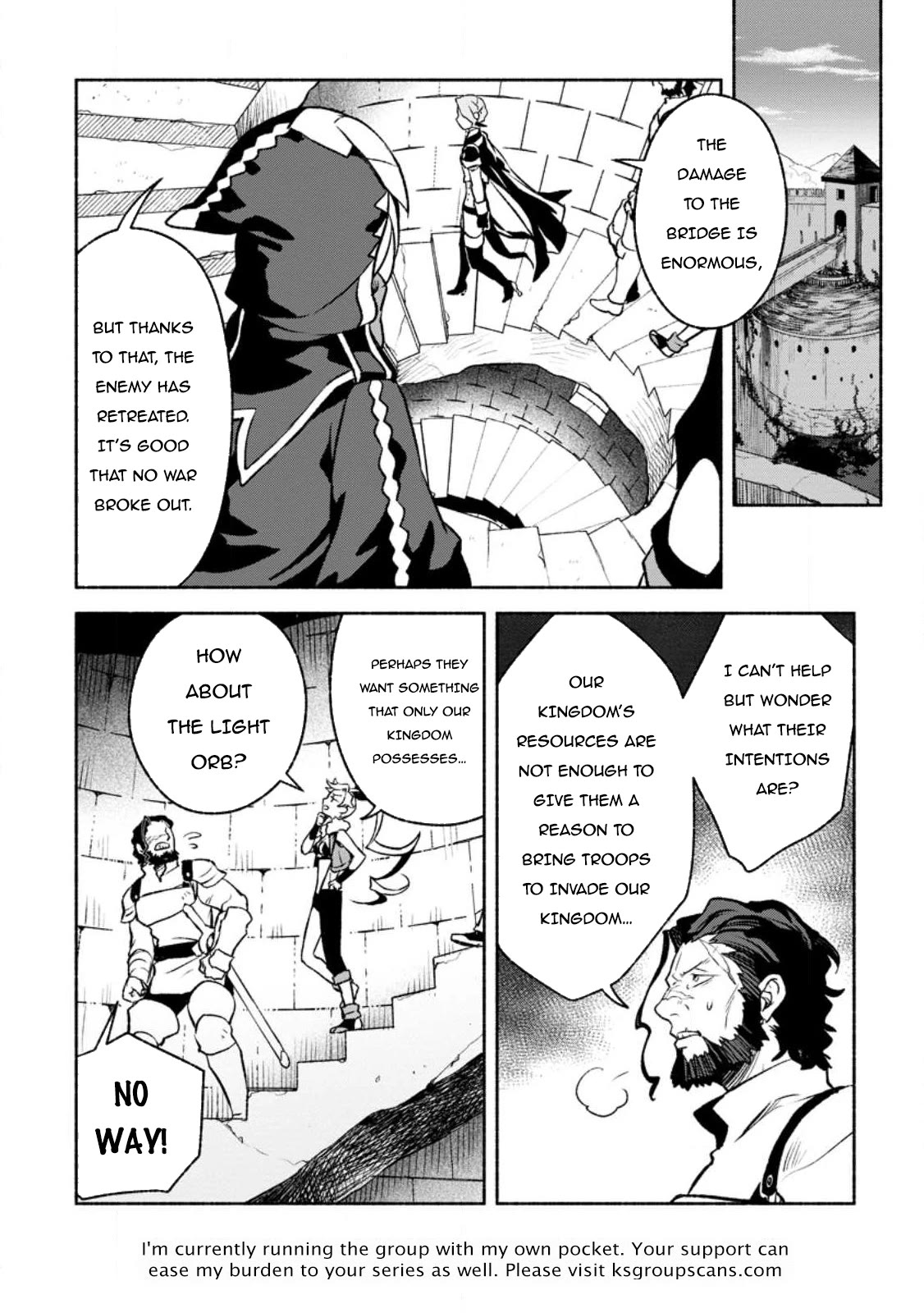 Sono Monban, Saikyou Nitsuki: Tsuihou Sareta Bougyo Ryoku 9999 no Senshi, Outo no Monban Toshite Musou Suru Chapter 26 page 25 - Chapter 26