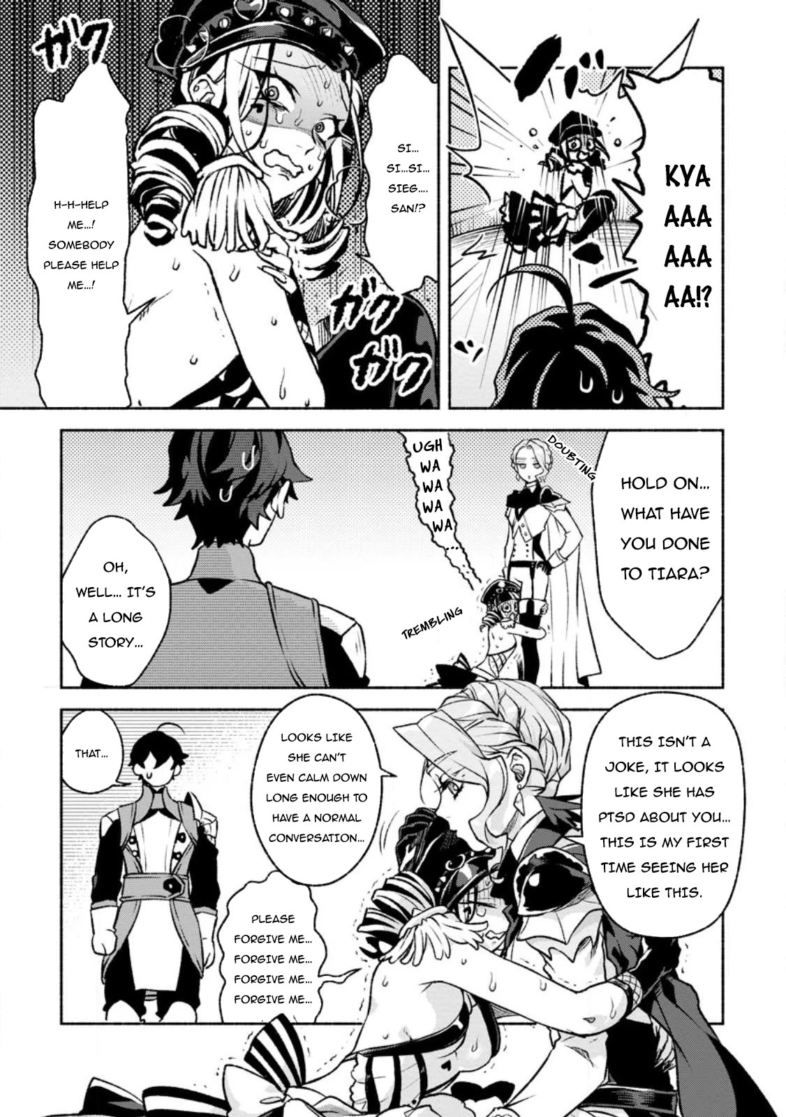 Sono Monban, Saikyou Nitsuki: Tsuihou Sareta Bougyo Ryoku 9999 no Senshi, Outo no Monban Toshite Musou Suru Chapter 26 page 28 - Chapter 26