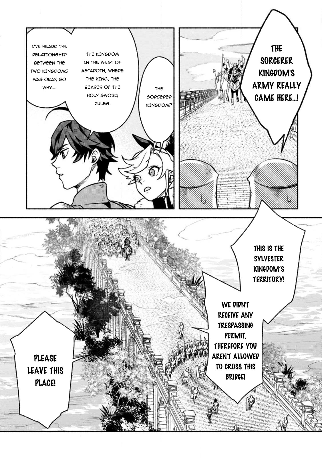 Sono Monban, Saikyou Nitsuki: Tsuihou Sareta Bougyo Ryoku 9999 no Senshi, Outo no Monban Toshite Musou Suru Chapter 26 page 3 - Chapter 26