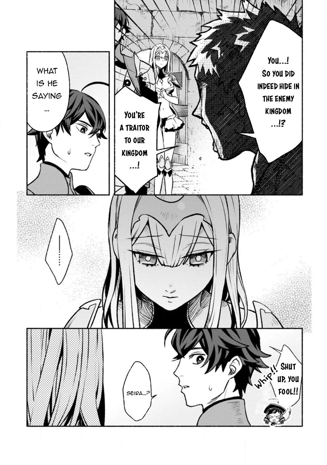 Sono Monban, Saikyou Nitsuki: Tsuihou Sareta Bougyo Ryoku 9999 no Senshi, Outo no Monban Toshite Musou Suru Chapter 27 page 3 - Chapter 27