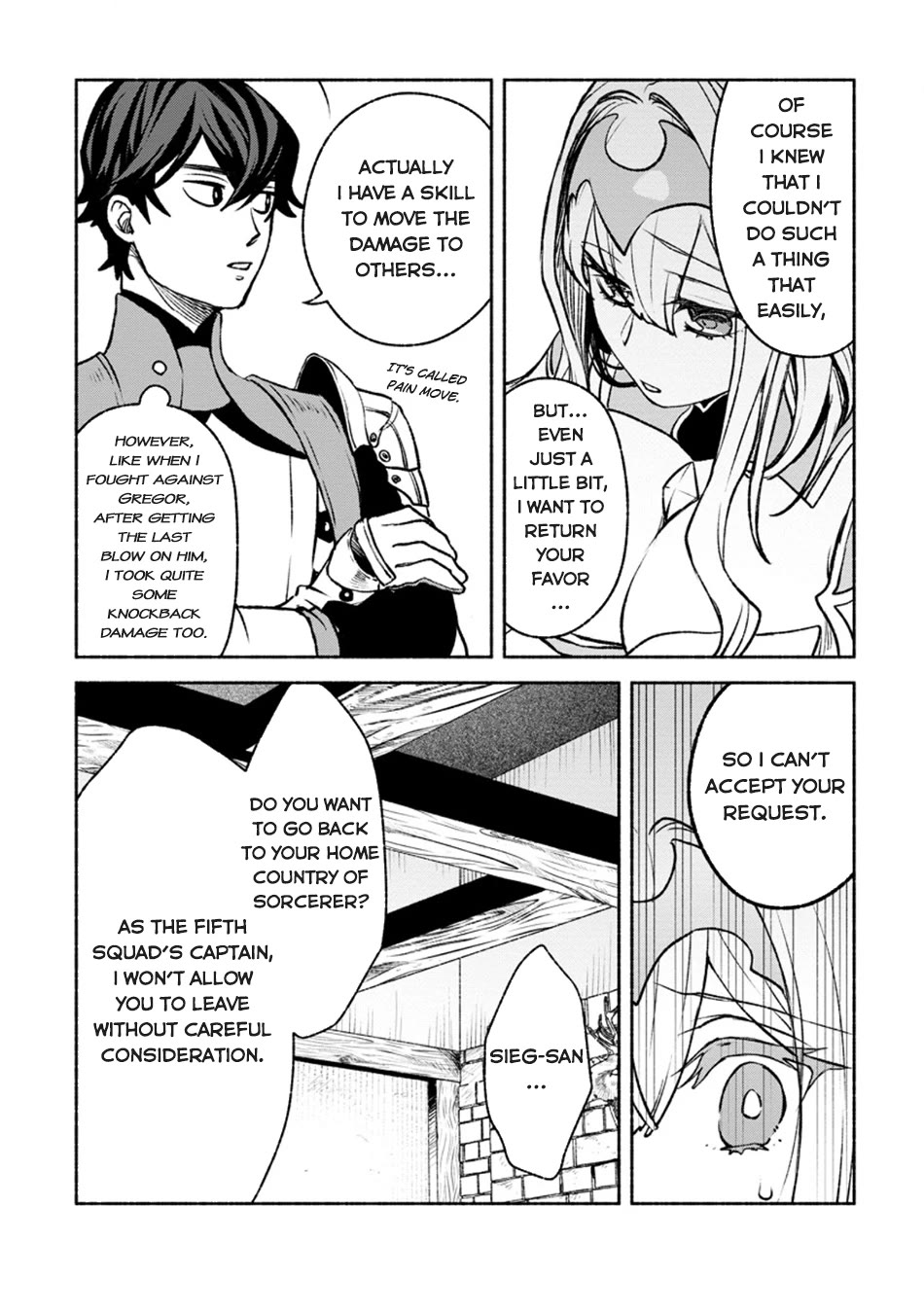 Sono Monban, Saikyou Nitsuki: Tsuihou Sareta Bougyo Ryoku 9999 no Senshi, Outo no Monban Toshite Musou Suru Chapter 28 page 13 - Chapter 28