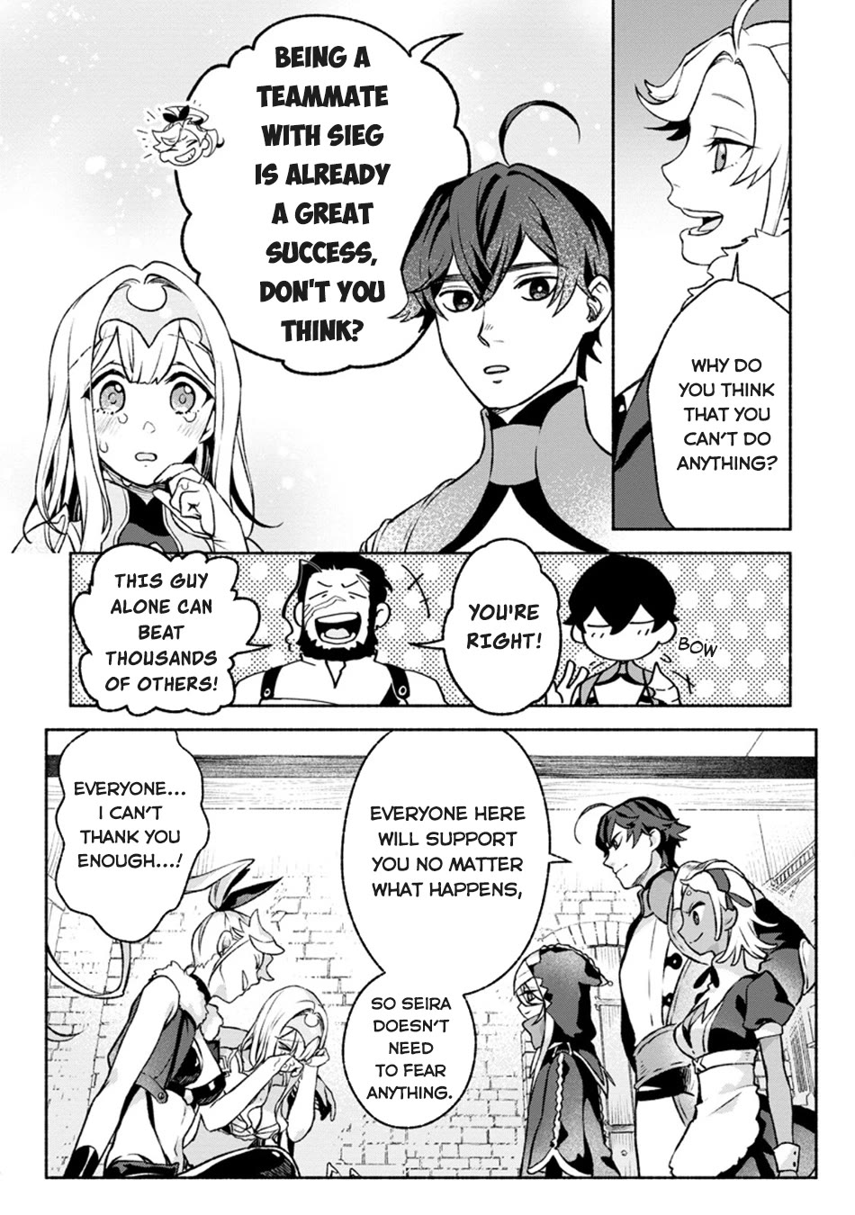 Sono Monban, Saikyou Nitsuki: Tsuihou Sareta Bougyo Ryoku 9999 no Senshi, Outo no Monban Toshite Musou Suru Chapter 28 page 19 - Chapter 28