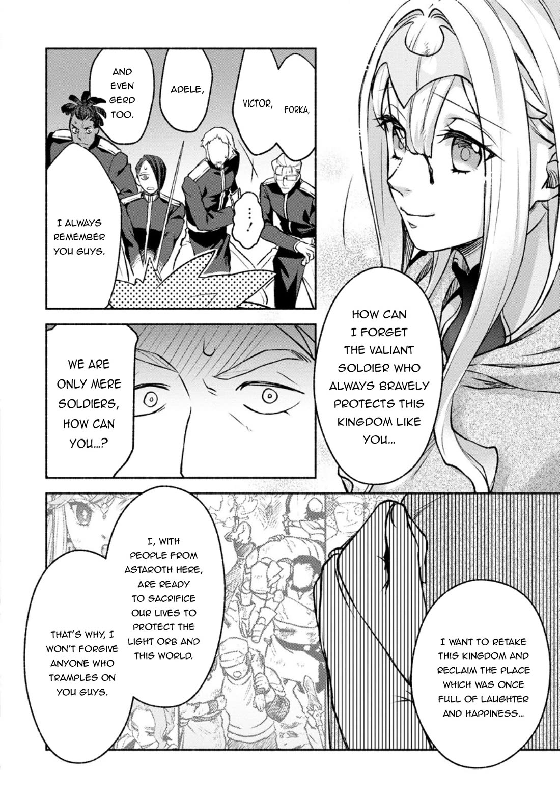 Sono Monban, Saikyou Nitsuki: Tsuihou Sareta Bougyo Ryoku 9999 no Senshi, Outo no Monban Toshite Musou Suru Chapter 29 page 11 - Chapter 29