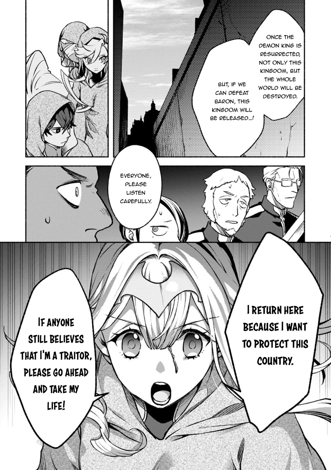Sono Monban, Saikyou Nitsuki: Tsuihou Sareta Bougyo Ryoku 9999 no Senshi, Outo no Monban Toshite Musou Suru Chapter 29 page 12 - Chapter 29