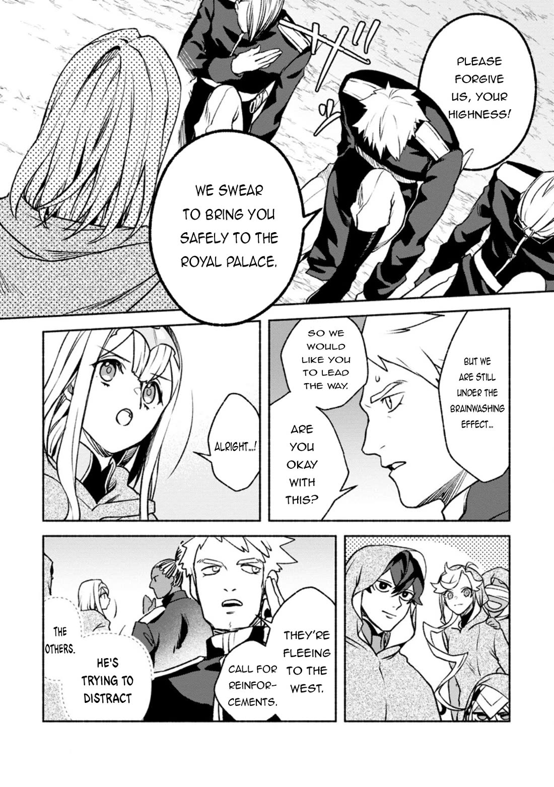 Sono Monban, Saikyou Nitsuki: Tsuihou Sareta Bougyo Ryoku 9999 no Senshi, Outo no Monban Toshite Musou Suru Chapter 29 page 14 - Chapter 29