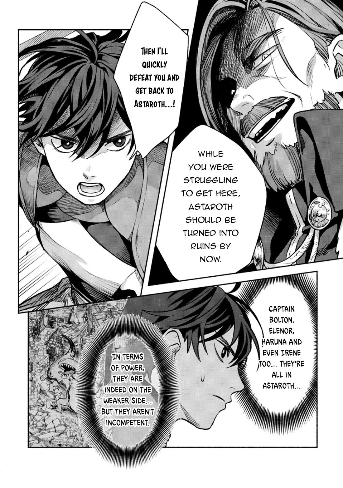 Sono Monban, Saikyou Nitsuki: Tsuihou Sareta Bougyo Ryoku 9999 no Senshi, Outo no Monban Toshite Musou Suru Chapter 29 page 29 - Chapter 29