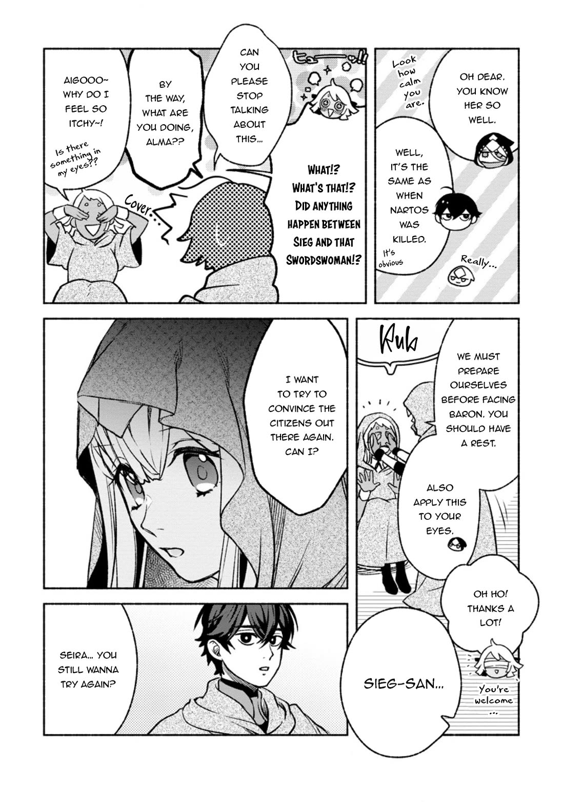 Sono Monban, Saikyou Nitsuki: Tsuihou Sareta Bougyo Ryoku 9999 no Senshi, Outo no Monban Toshite Musou Suru Chapter 29 page 4 - Chapter 29