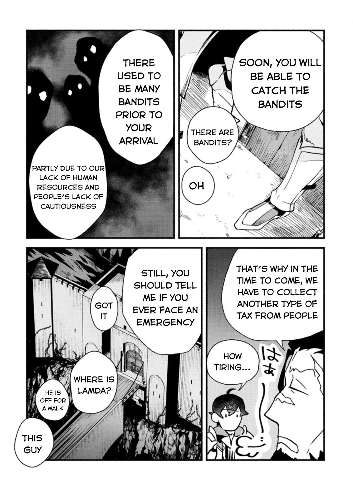 Sono Monban, Saikyou Nitsuki: Tsuihou Sareta Bougyo Ryoku 9999 no Senshi, Outo no Monban Toshite Musou Suru Chapter 3.2 page 14 - Chapter 3.2