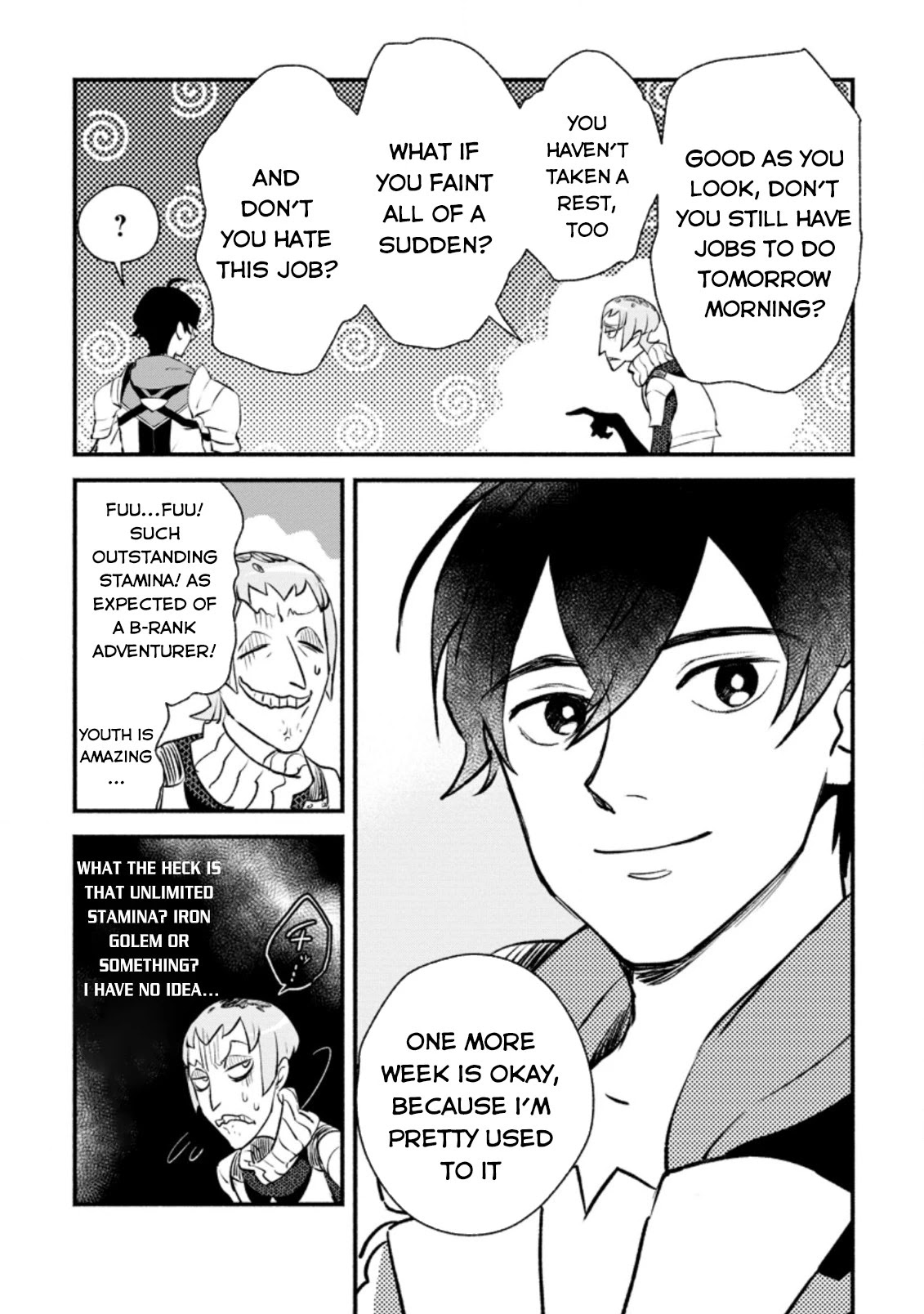 Sono Monban, Saikyou Nitsuki: Tsuihou Sareta Bougyo Ryoku 9999 no Senshi, Outo no Monban Toshite Musou Suru Chapter 3.2 page 3 - Chapter 3.2