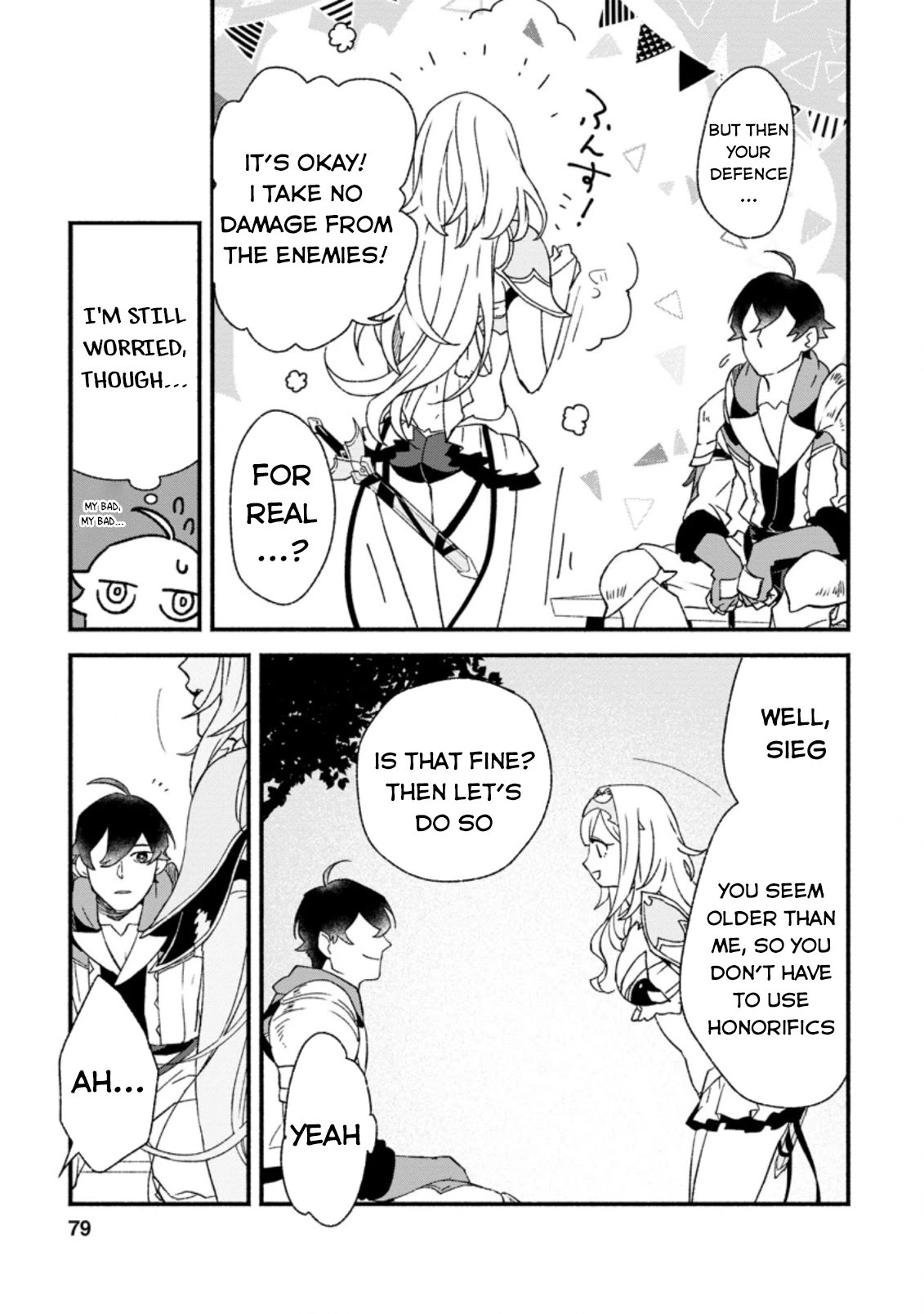 Sono Monban, Saikyou Nitsuki: Tsuihou Sareta Bougyo Ryoku 9999 no Senshi, Outo no Monban Toshite Musou Suru Chapter 3.2 page 8 - Chapter 3.2