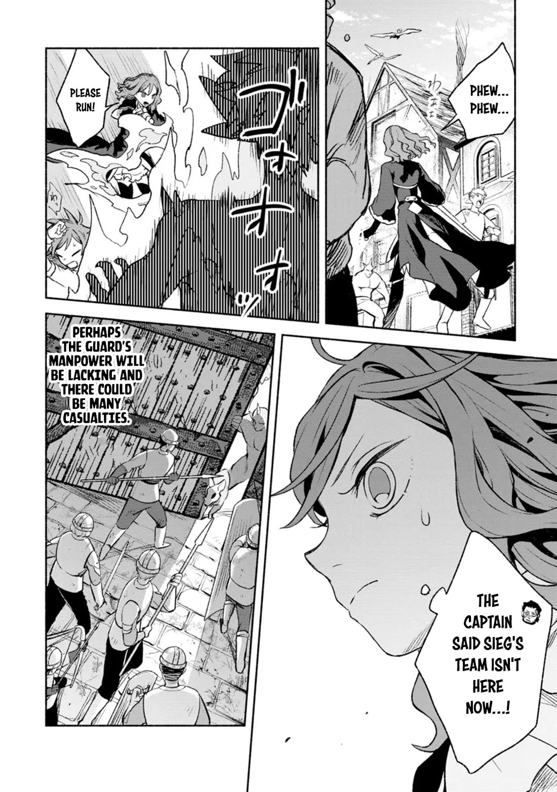 Sono Monban, Saikyou Nitsuki: Tsuihou Sareta Bougyo Ryoku 9999 no Senshi, Outo no Monban Toshite Musou Suru Chapter 30 page 9 - Chapter 30