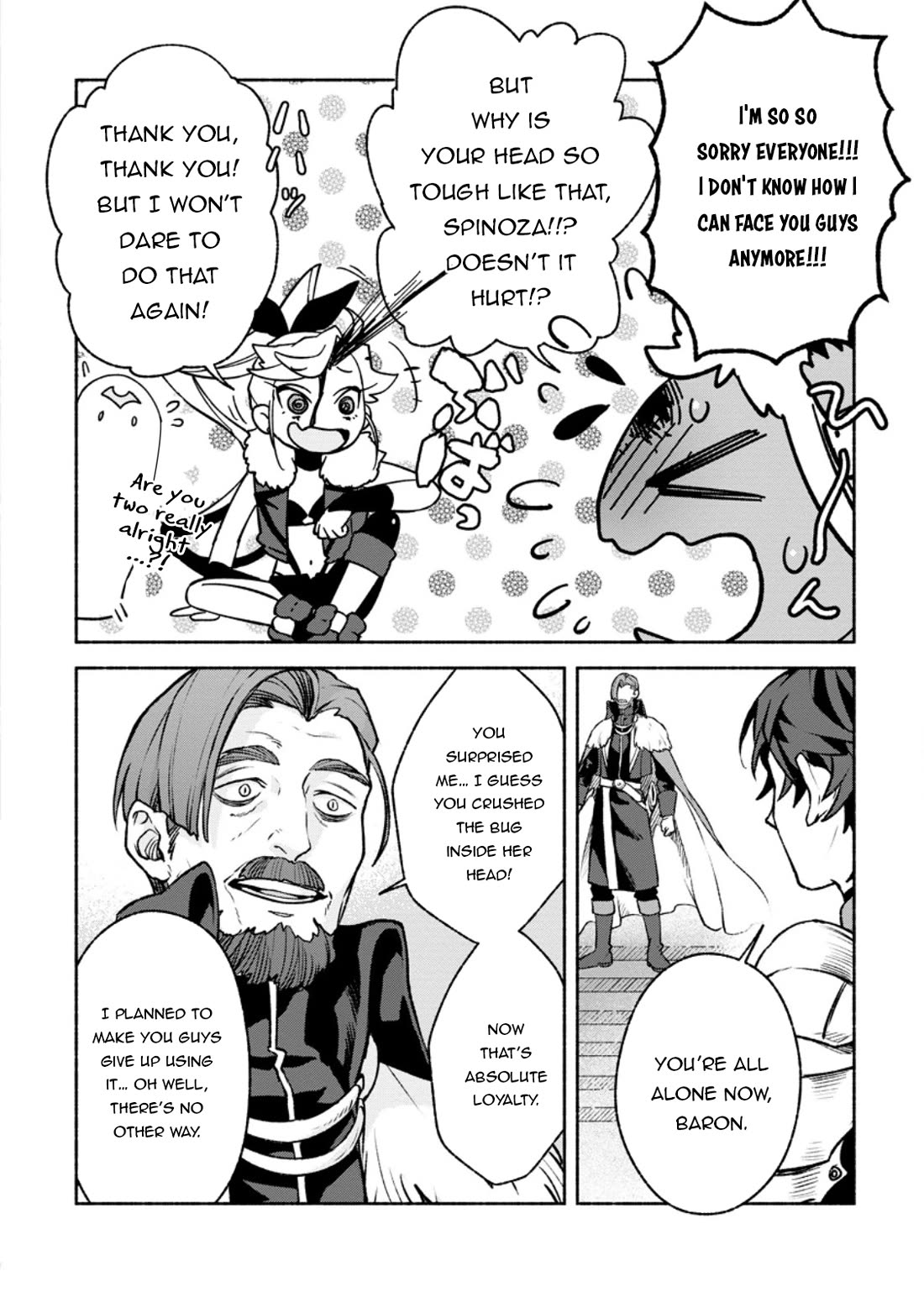 Sono Monban, Saikyou Nitsuki: Tsuihou Sareta Bougyo Ryoku 9999 no Senshi, Outo no Monban Toshite Musou Suru Chapter 31 page 11 - Chapter 31