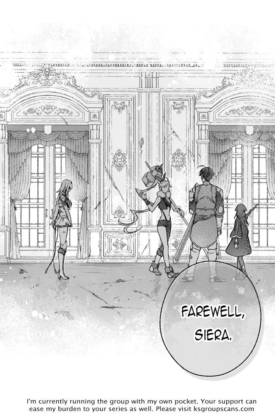 Sono Monban, Saikyou Nitsuki: Tsuihou Sareta Bougyo Ryoku 9999 no Senshi, Outo no Monban Toshite Musou Suru Chapter 32 page 35 - Chapter 32