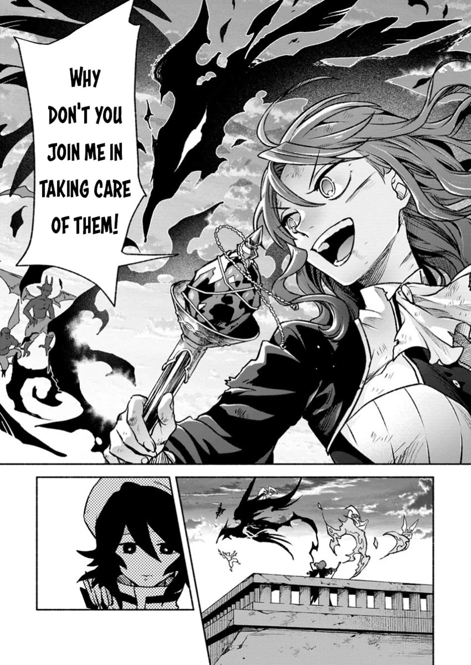 Sono Monban, Saikyou Nitsuki: Tsuihou Sareta Bougyo Ryoku 9999 no Senshi, Outo no Monban Toshite Musou Suru Chapter 33 page 14 - Chapter 33