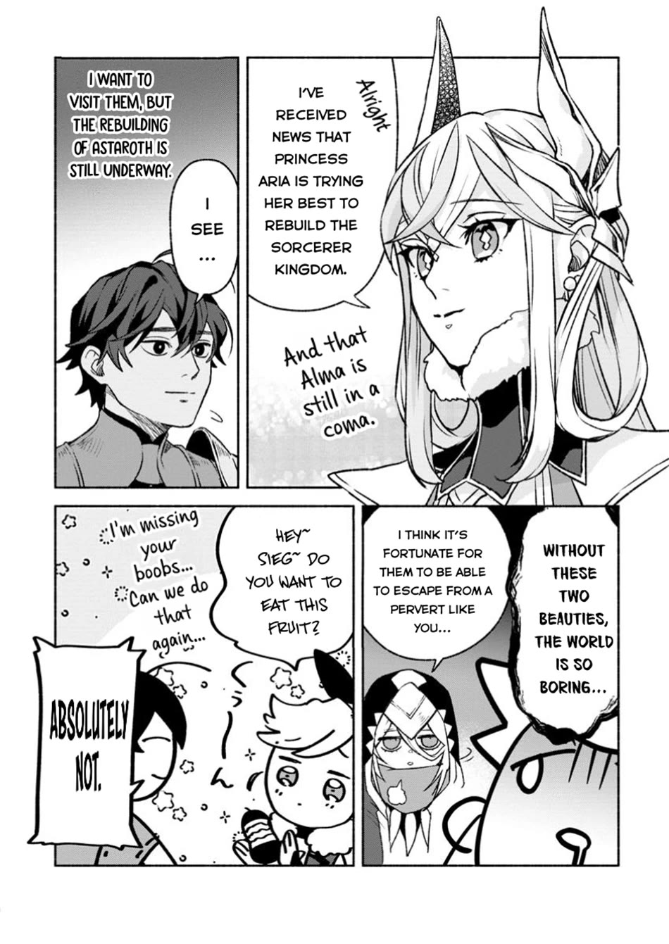 Sono Monban, Saikyou Nitsuki: Tsuihou Sareta Bougyo Ryoku 9999 no Senshi, Outo no Monban Toshite Musou Suru Chapter 34 page 11 - Chapter 34