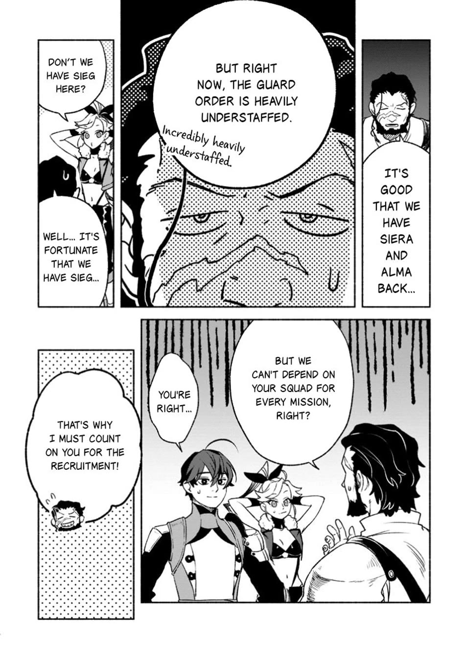 Sono Monban, Saikyou Nitsuki: Tsuihou Sareta Bougyo Ryoku 9999 no Senshi, Outo no Monban Toshite Musou Suru Chapter 35 page 17 - Chapter 35