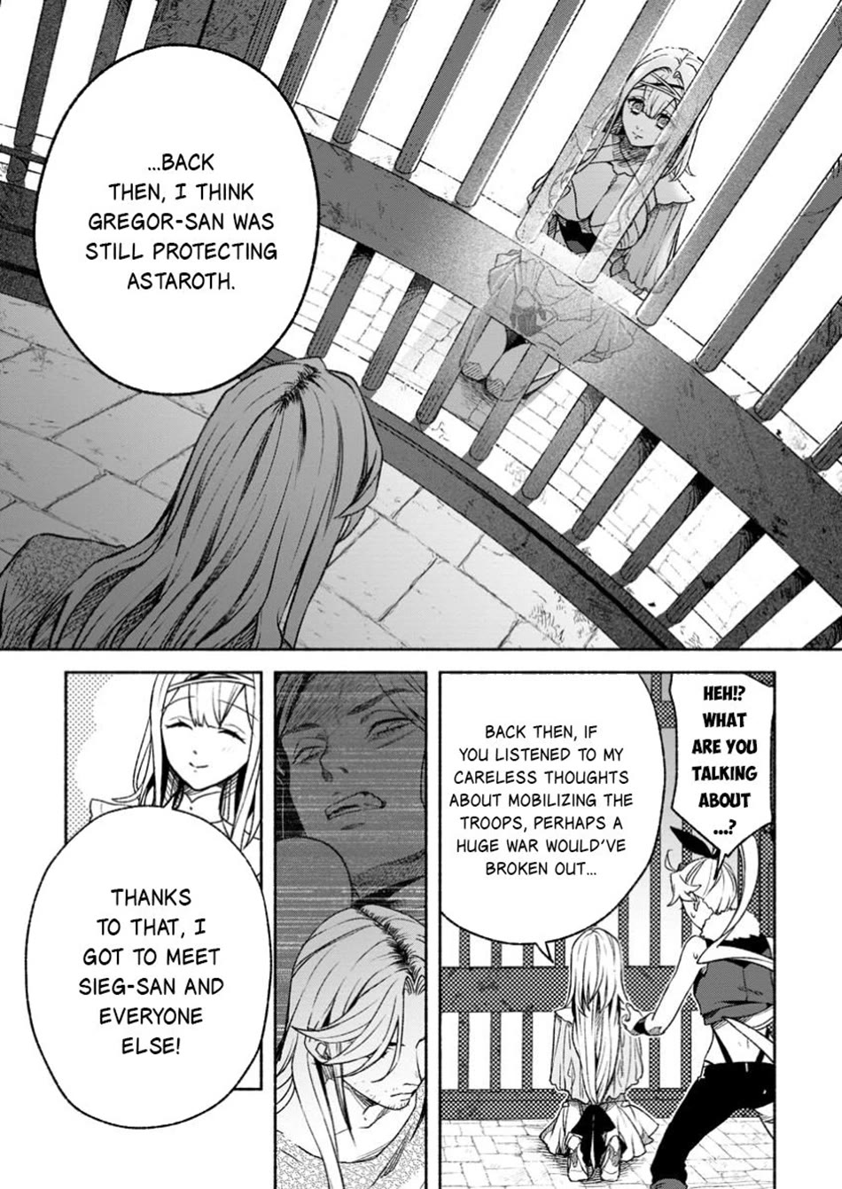 Sono Monban, Saikyou Nitsuki: Tsuihou Sareta Bougyo Ryoku 9999 no Senshi, Outo no Monban Toshite Musou Suru Chapter 35 page 22 - Chapter 35