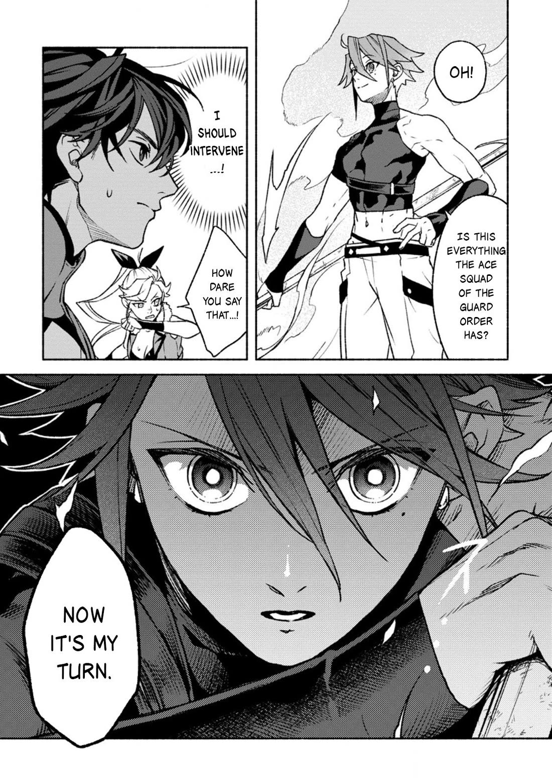 Sono Monban, Saikyou Nitsuki: Tsuihou Sareta Bougyo Ryoku 9999 no Senshi, Outo no Monban Toshite Musou Suru Chapter 36 page 18 - Chapter 36