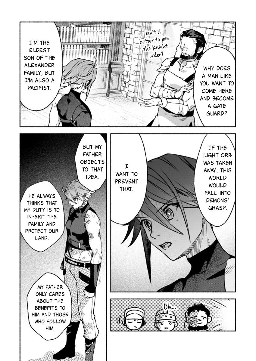 Sono Monban, Saikyou Nitsuki: Tsuihou Sareta Bougyo Ryoku 9999 no Senshi, Outo no Monban Toshite Musou Suru Chapter 36 page 4 - Chapter 36
