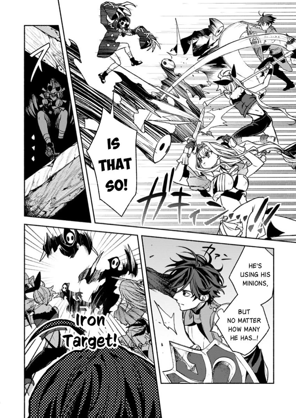 Sono Monban, Saikyou Nitsuki: Tsuihou Sareta Bougyo Ryoku 9999 no Senshi, Outo no Monban Toshite Musou Suru Chapter 37 page 11 - Chapter 37