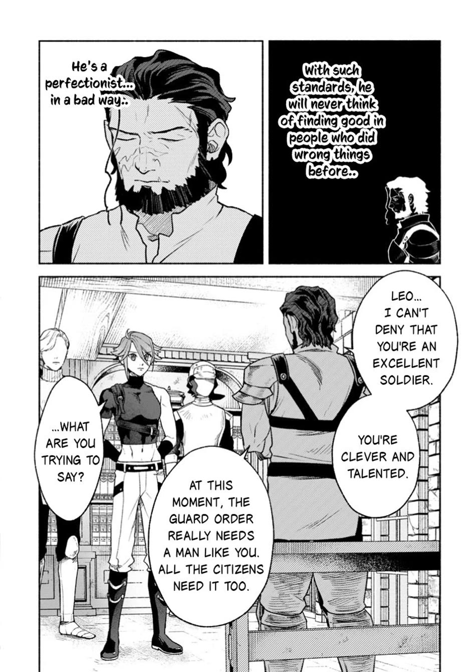 Sono Monban, Saikyou Nitsuki: Tsuihou Sareta Bougyo Ryoku 9999 no Senshi, Outo no Monban Toshite Musou Suru Chapter 38 page 11 - Chapter 38
