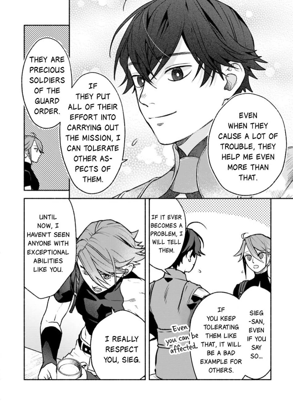 Sono Monban, Saikyou Nitsuki: Tsuihou Sareta Bougyo Ryoku 9999 no Senshi, Outo no Monban Toshite Musou Suru Chapter 38 page 19 - Chapter 38