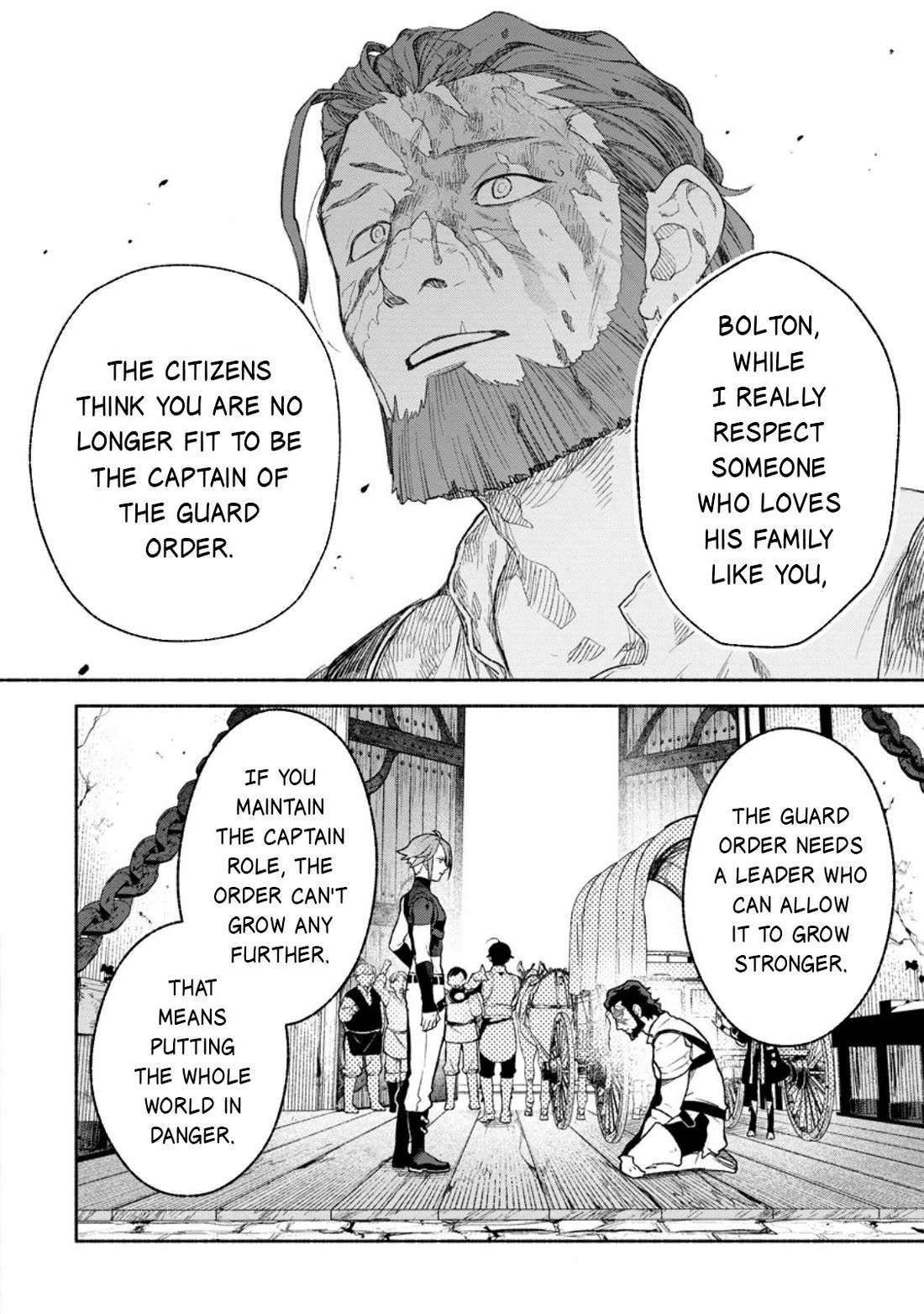 Sono Monban, Saikyou Nitsuki: Tsuihou Sareta Bougyo Ryoku 9999 no Senshi, Outo no Monban Toshite Musou Suru Chapter 39 page 29 - Chapter 39