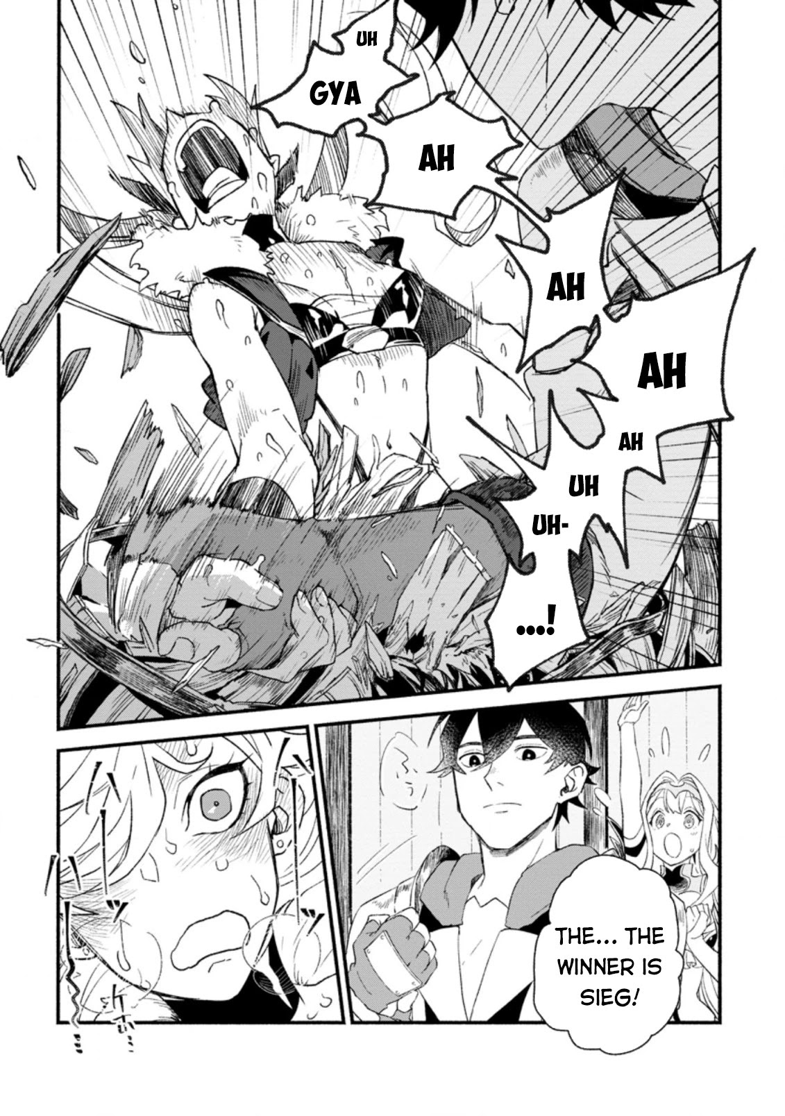 Sono Monban, Saikyou Nitsuki: Tsuihou Sareta Bougyo Ryoku 9999 no Senshi, Outo no Monban Toshite Musou Suru Chapter 4 page 28 - Chapter 4