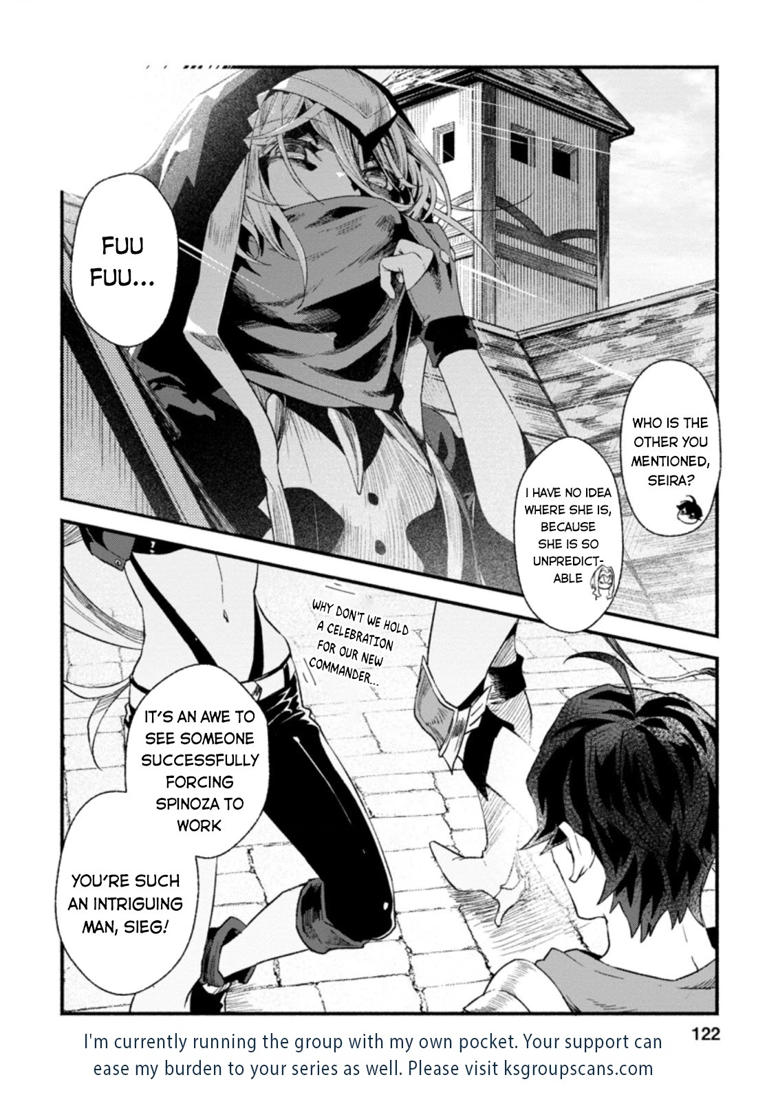 Sono Monban, Saikyou Nitsuki: Tsuihou Sareta Bougyo Ryoku 9999 no Senshi, Outo no Monban Toshite Musou Suru Chapter 4 page 31 - Chapter 4