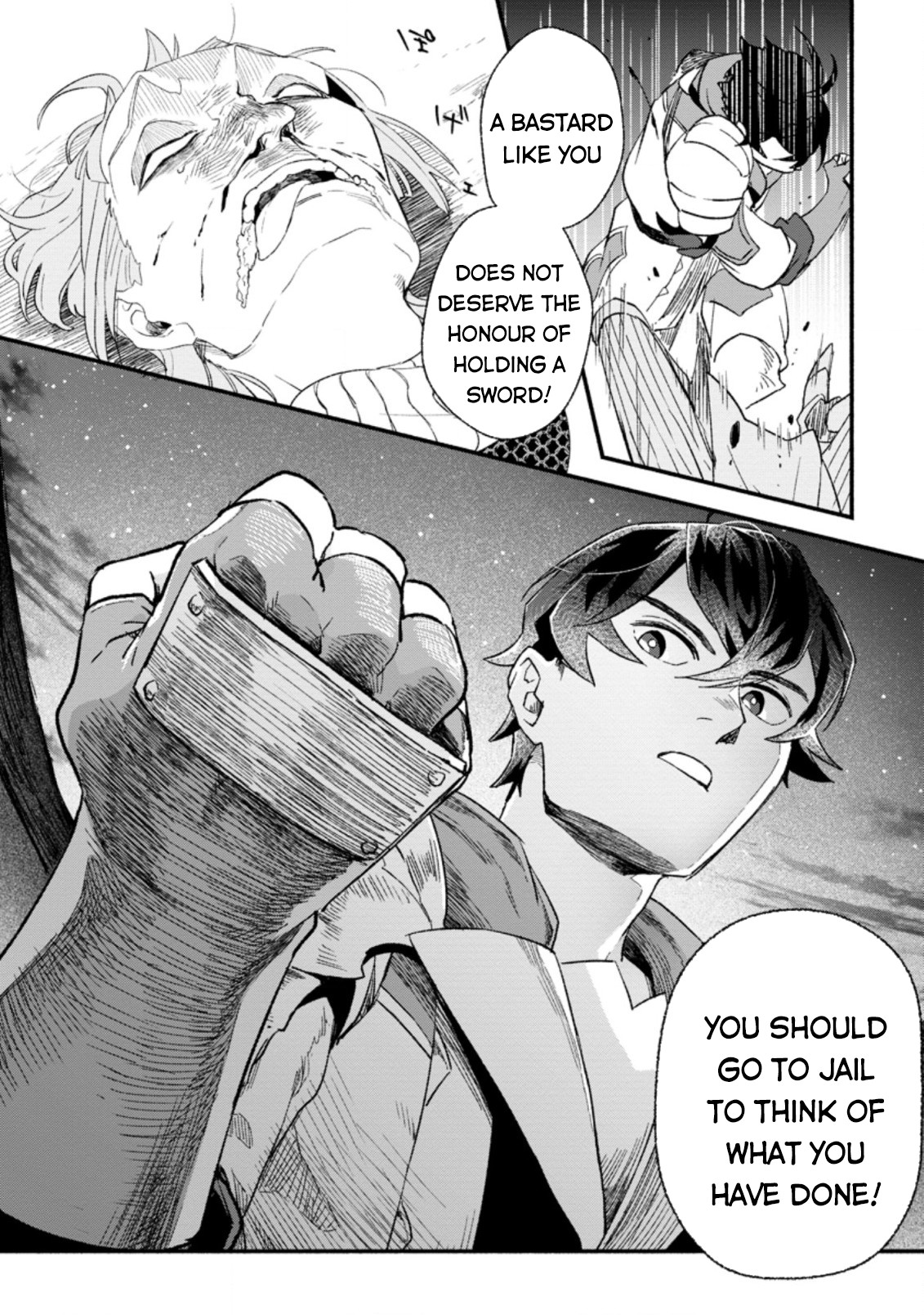 Sono Monban, Saikyou Nitsuki: Tsuihou Sareta Bougyo Ryoku 9999 no Senshi, Outo no Monban Toshite Musou Suru Chapter 4 page 9 - Chapter 4