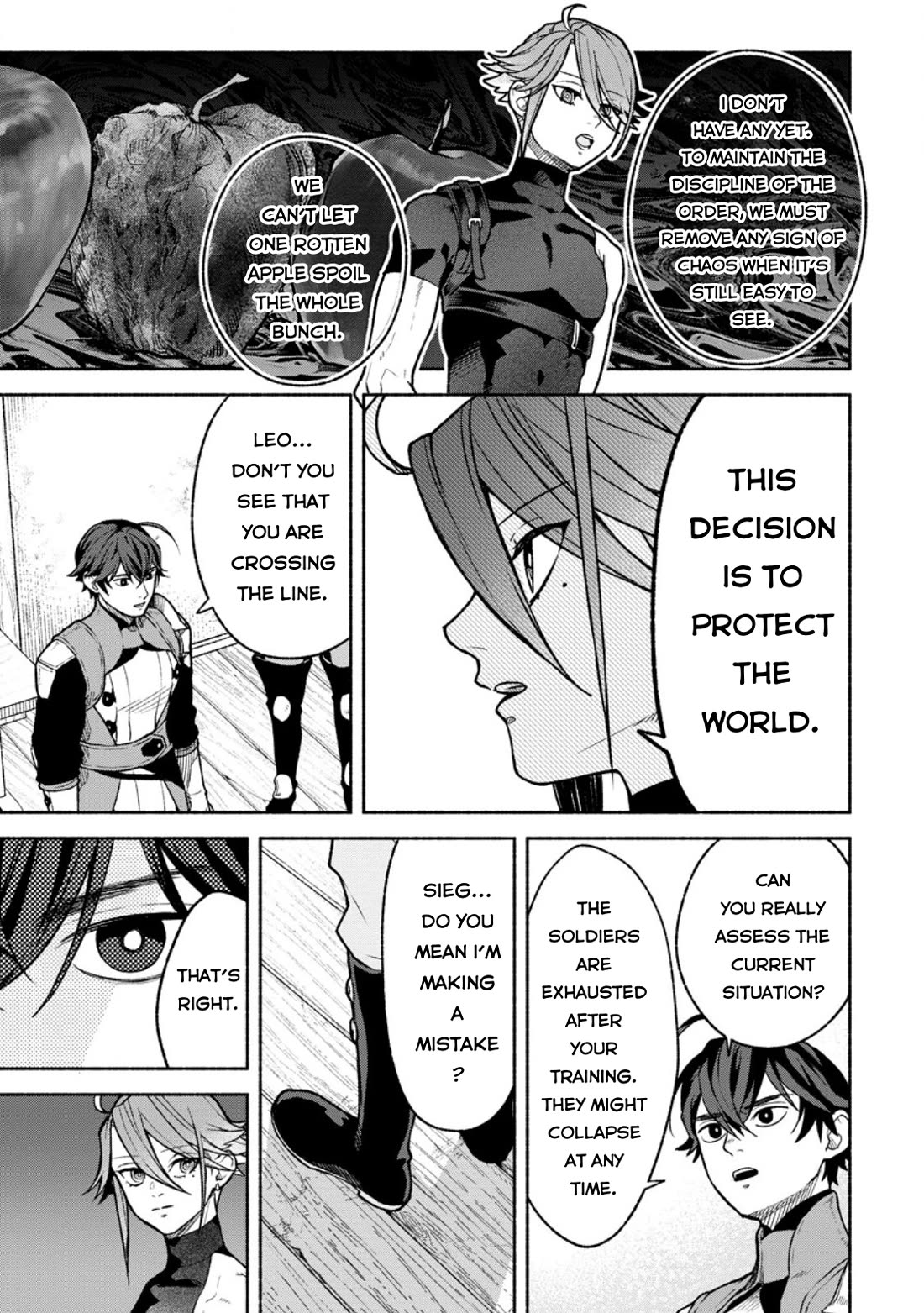 Sono Monban, Saikyou Nitsuki: Tsuihou Sareta Bougyo Ryoku 9999 no Senshi, Outo no Monban Toshite Musou Suru Chapter 40 page 14 - Chapter 40