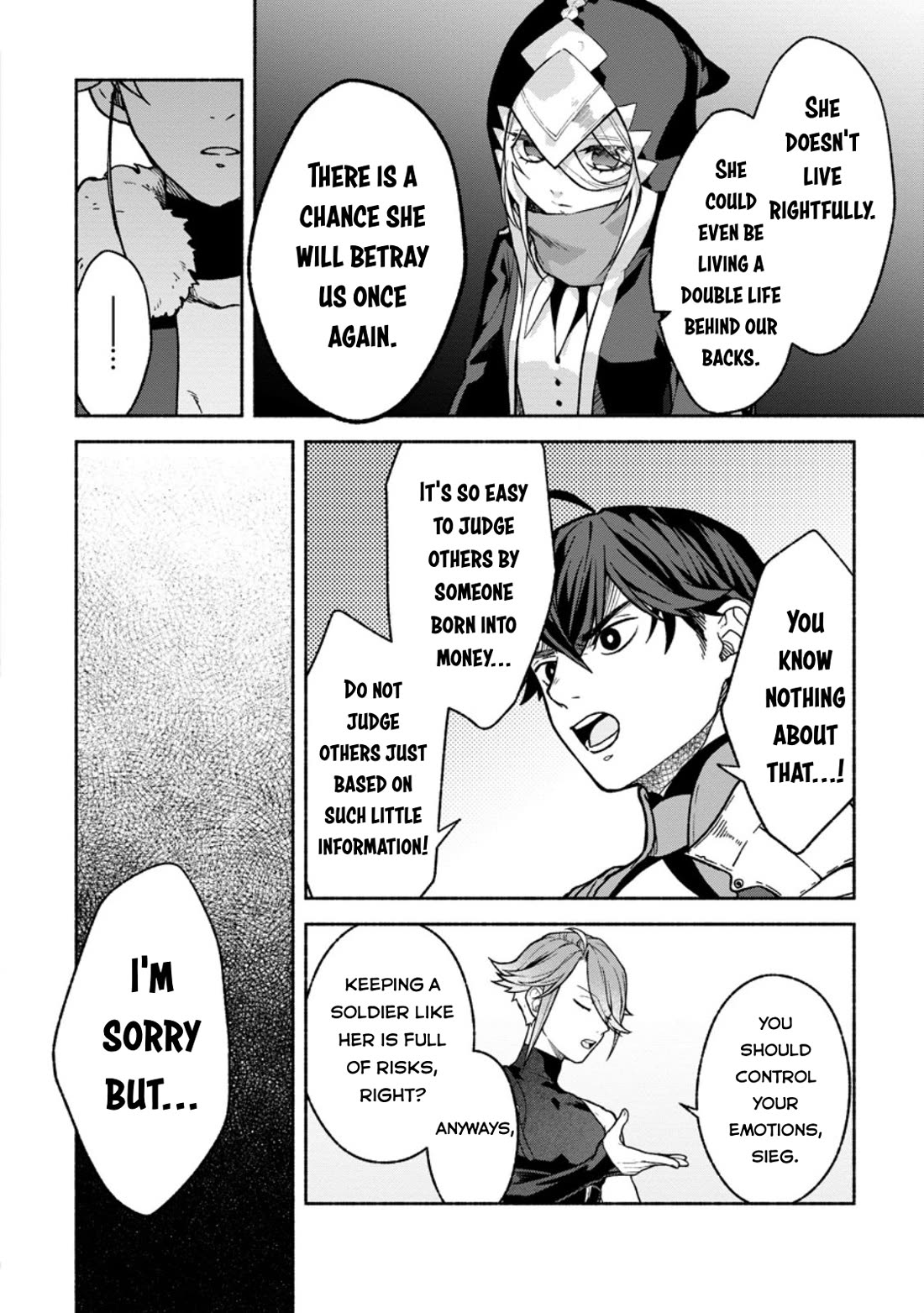 Sono Monban, Saikyou Nitsuki: Tsuihou Sareta Bougyo Ryoku 9999 no Senshi, Outo no Monban Toshite Musou Suru Chapter 40 page 21 - Chapter 40