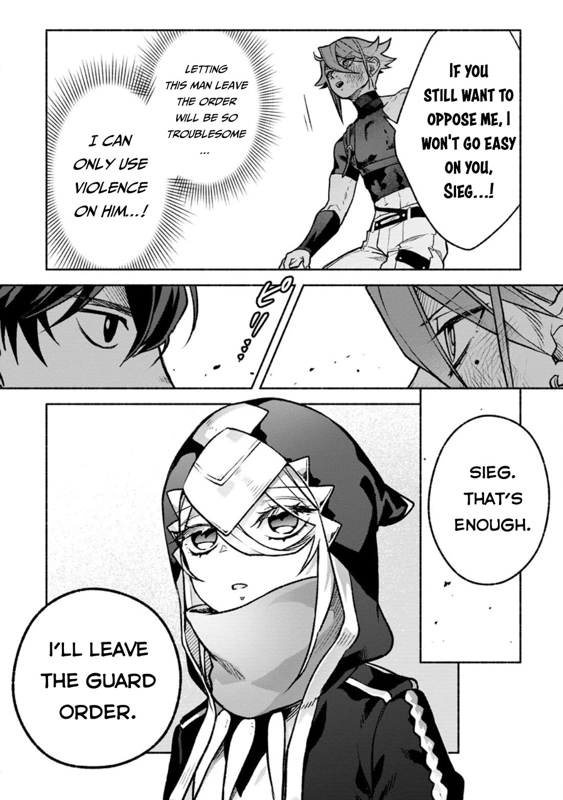 Sono Monban, Saikyou Nitsuki: Tsuihou Sareta Bougyo Ryoku 9999 no Senshi, Outo no Monban Toshite Musou Suru Chapter 40 page 29 - Chapter 40