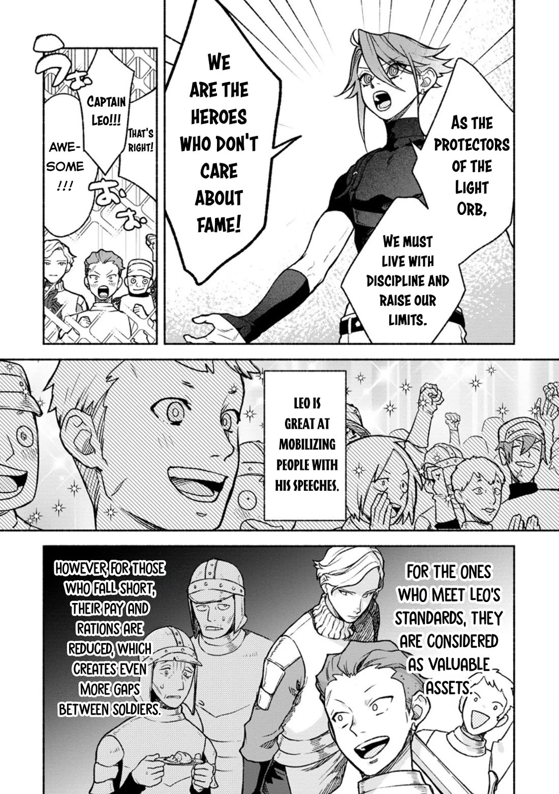 Sono Monban, Saikyou Nitsuki: Tsuihou Sareta Bougyo Ryoku 9999 no Senshi, Outo no Monban Toshite Musou Suru Chapter 40 page 4 - Chapter 40