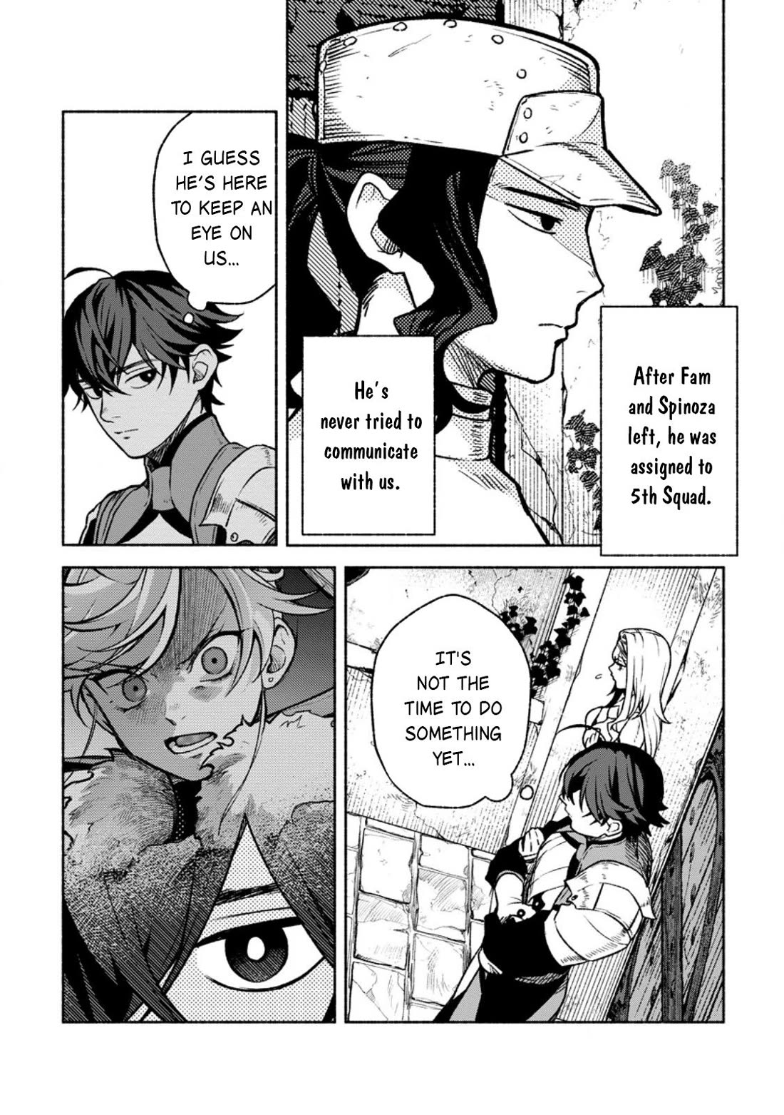 Sono Monban, Saikyou Nitsuki: Tsuihou Sareta Bougyo Ryoku 9999 no Senshi, Outo no Monban Toshite Musou Suru Chapter 41 page 5 - Chapter 41