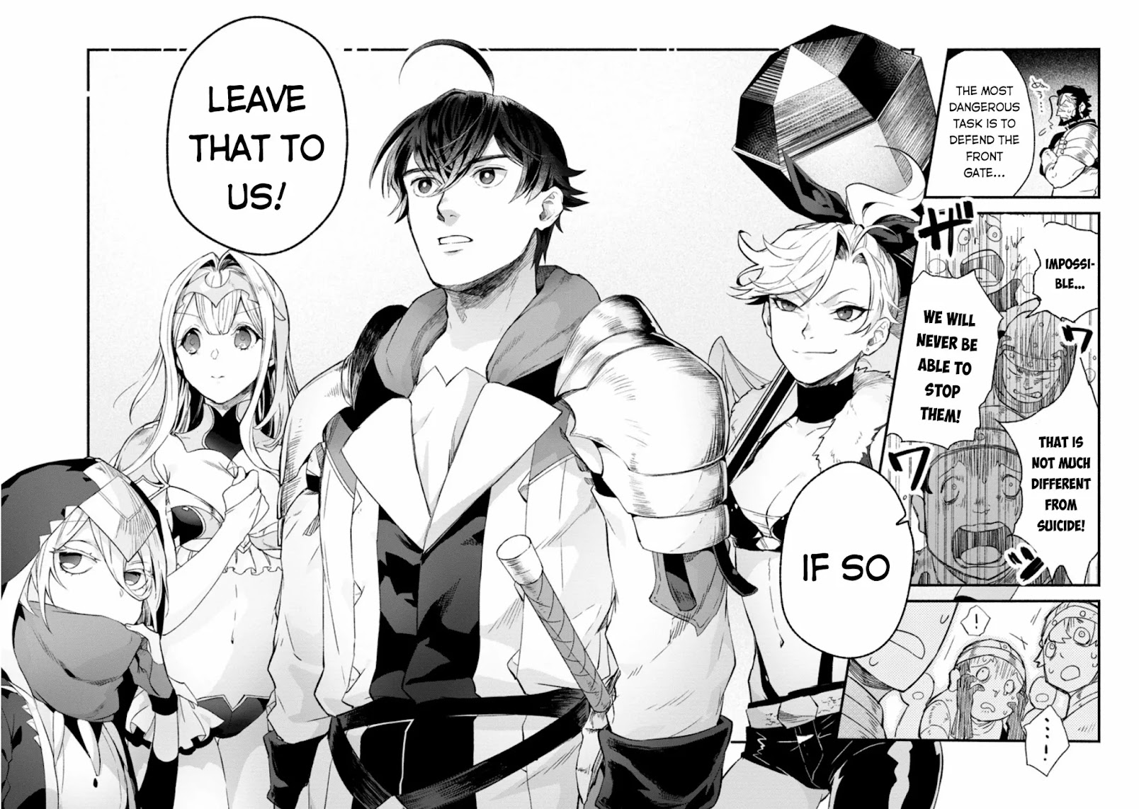 Sono Monban, Saikyou Nitsuki: Tsuihou Sareta Bougyo Ryoku 9999 no Senshi, Outo no Monban Toshite Musou Suru Chapter 5 page 27 - Chapter 5
