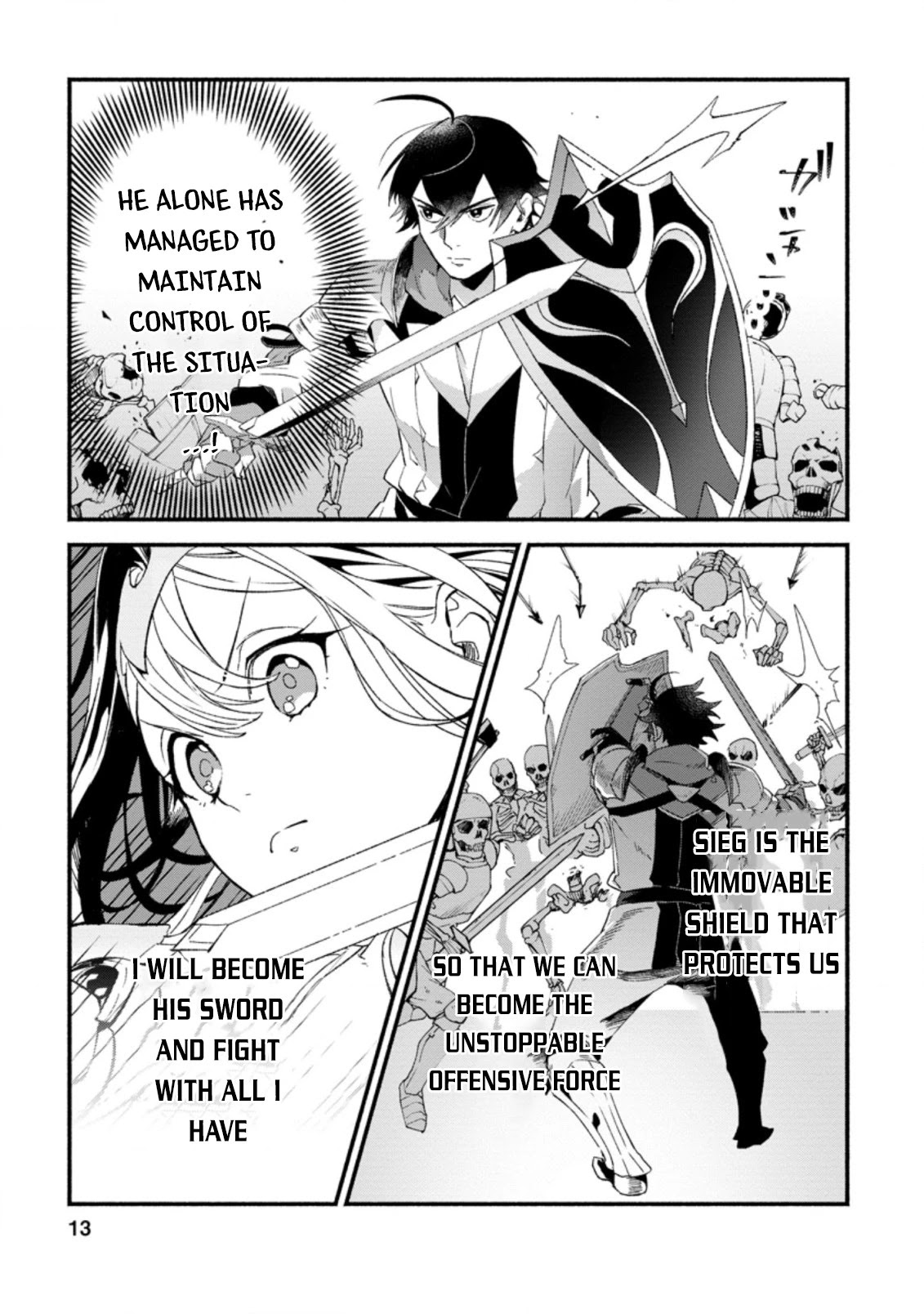 Sono Monban, Saikyou Nitsuki: Tsuihou Sareta Bougyo Ryoku 9999 no Senshi, Outo no Monban Toshite Musou Suru Chapter 6 page 11 - Chapter 6