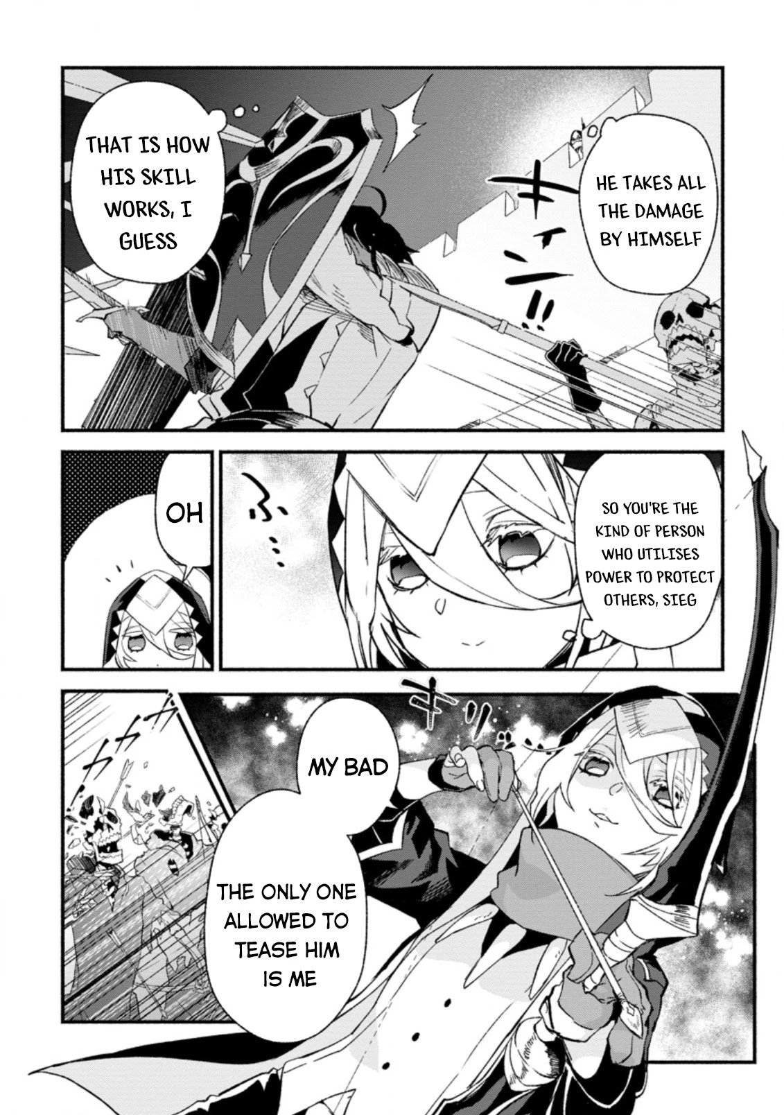 Sono Monban, Saikyou Nitsuki: Tsuihou Sareta Bougyo Ryoku 9999 no Senshi, Outo no Monban Toshite Musou Suru Chapter 6 page 12 - Chapter 6