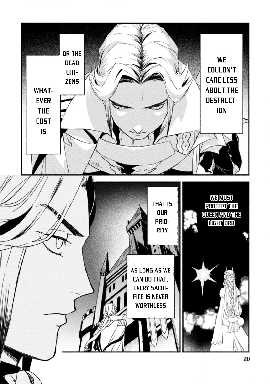 Sono Monban, Saikyou Nitsuki: Tsuihou Sareta Bougyo Ryoku 9999 no Senshi, Outo no Monban Toshite Musou Suru Chapter 6 page 18 - Chapter 6