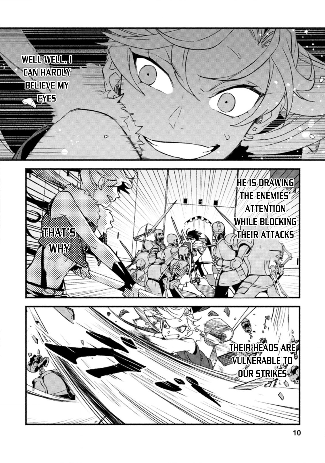 Sono Monban, Saikyou Nitsuki: Tsuihou Sareta Bougyo Ryoku 9999 no Senshi, Outo no Monban Toshite Musou Suru Chapter 6 page 8 - Chapter 6