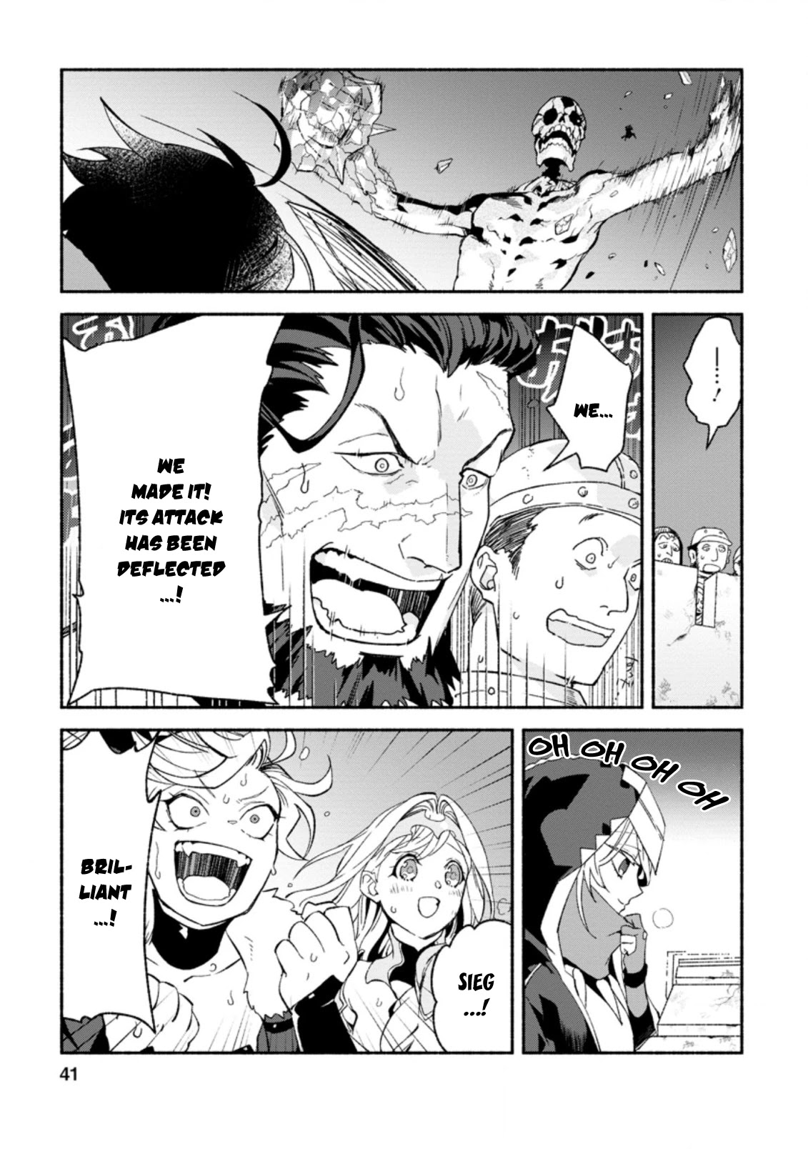Sono Monban, Saikyou Nitsuki: Tsuihou Sareta Bougyo Ryoku 9999 no Senshi, Outo no Monban Toshite Musou Suru Chapter 7.1 page 10 - Chapter 7.1